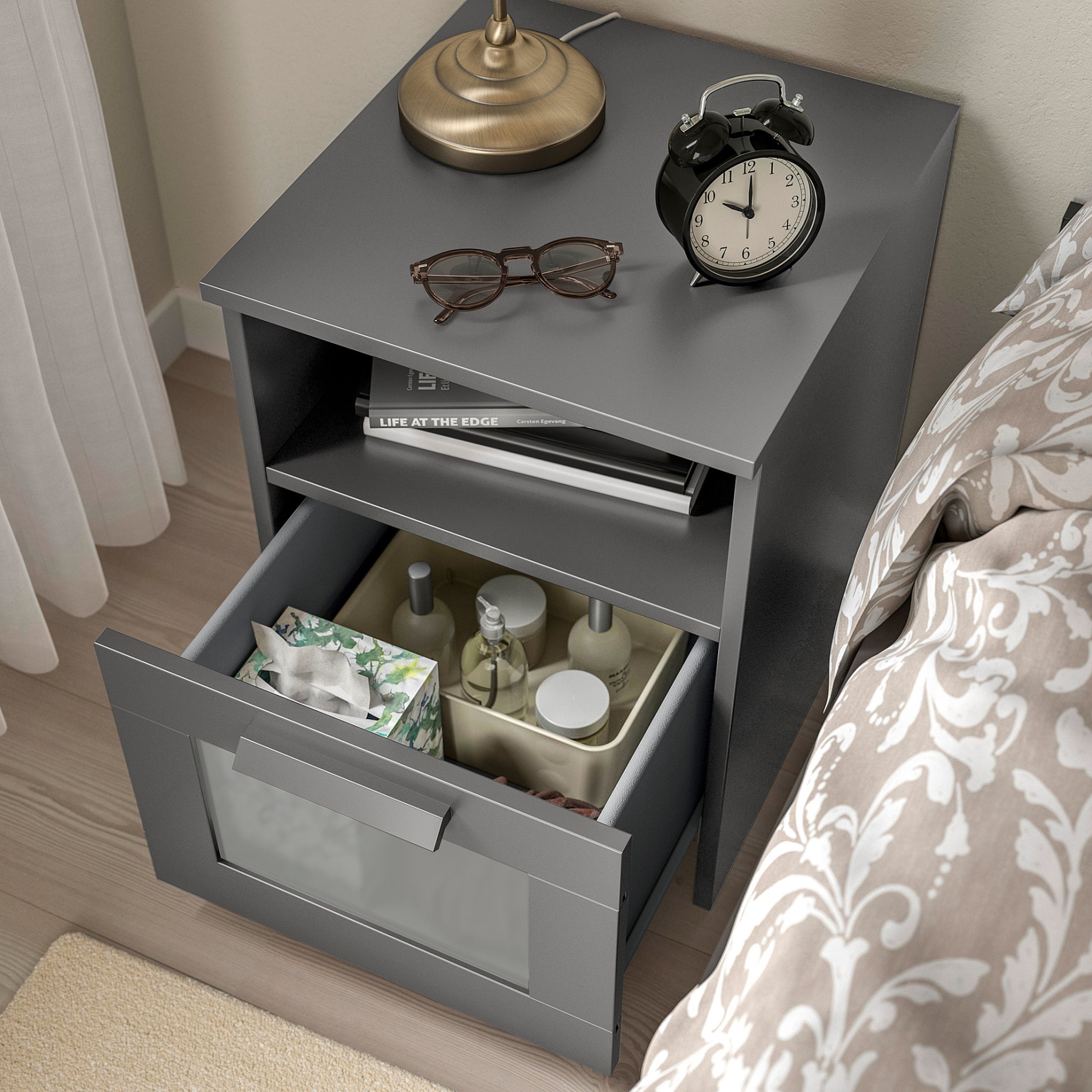 BRIMNES, bedside table, 39x41 cm, 405.982.57
