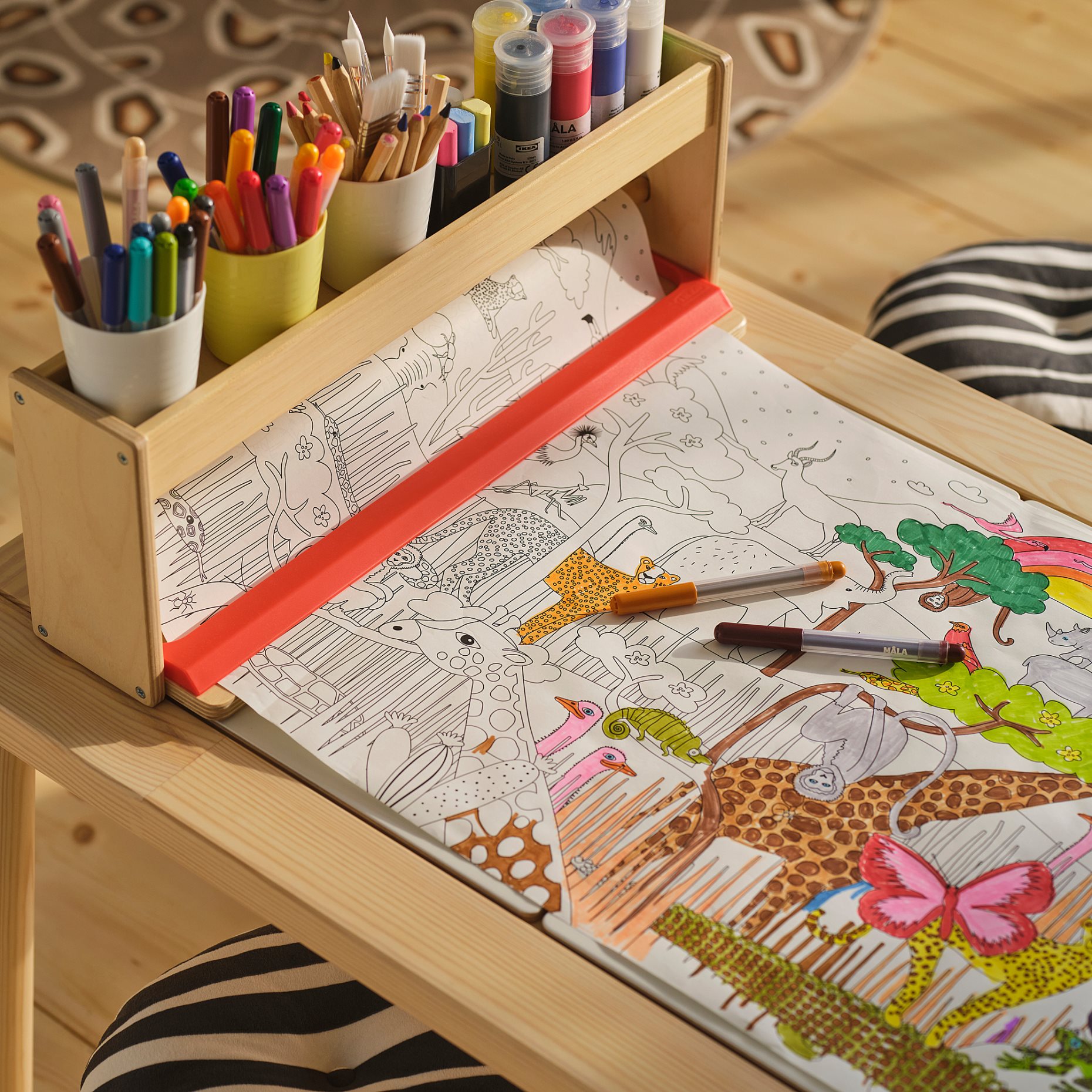 SANDLÖPARE, colouring paper roll/Savannah, 10 m, 406.042.63
