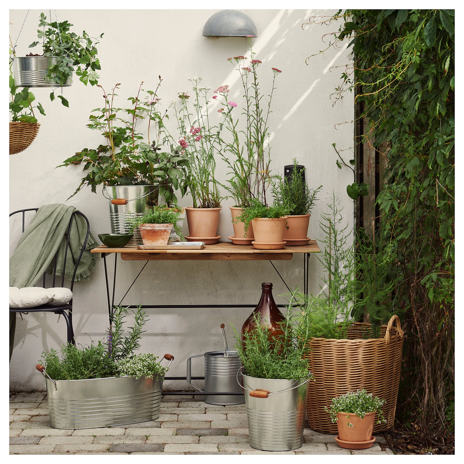 KORKGRAN, bucket/plant pot in/outdoor, 10 l, 406.119.80