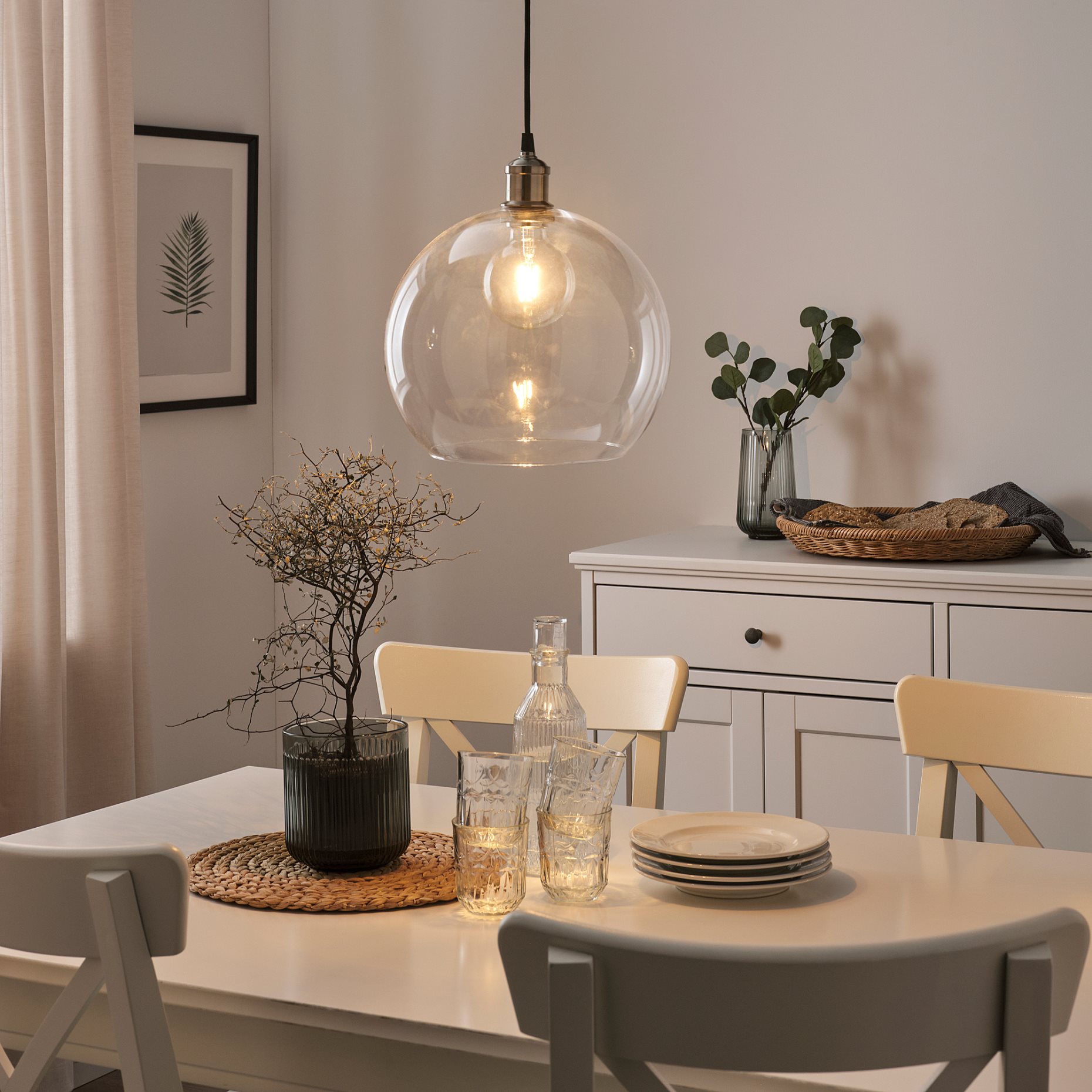 LUNNOM, λαμπτήρας LED E27 470 lumen/ρυθμιζόμενης έντασης, 95 mm, 406.148.27
