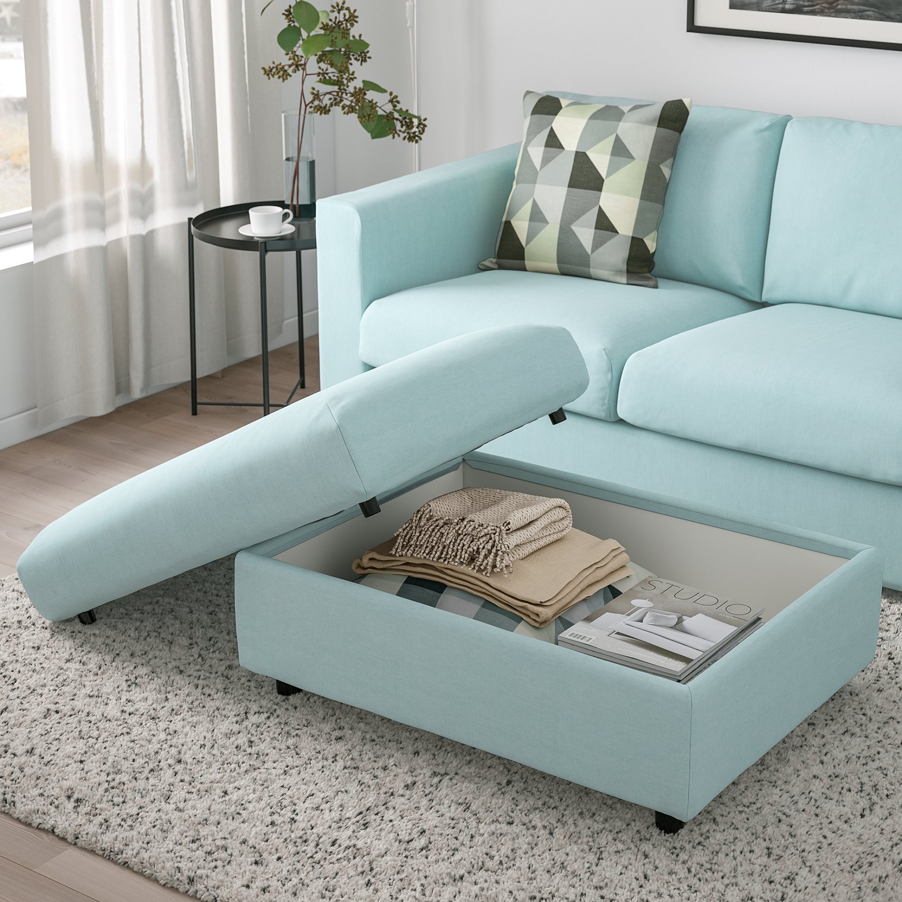 VIMLE, footstool with storage, 493.925.96