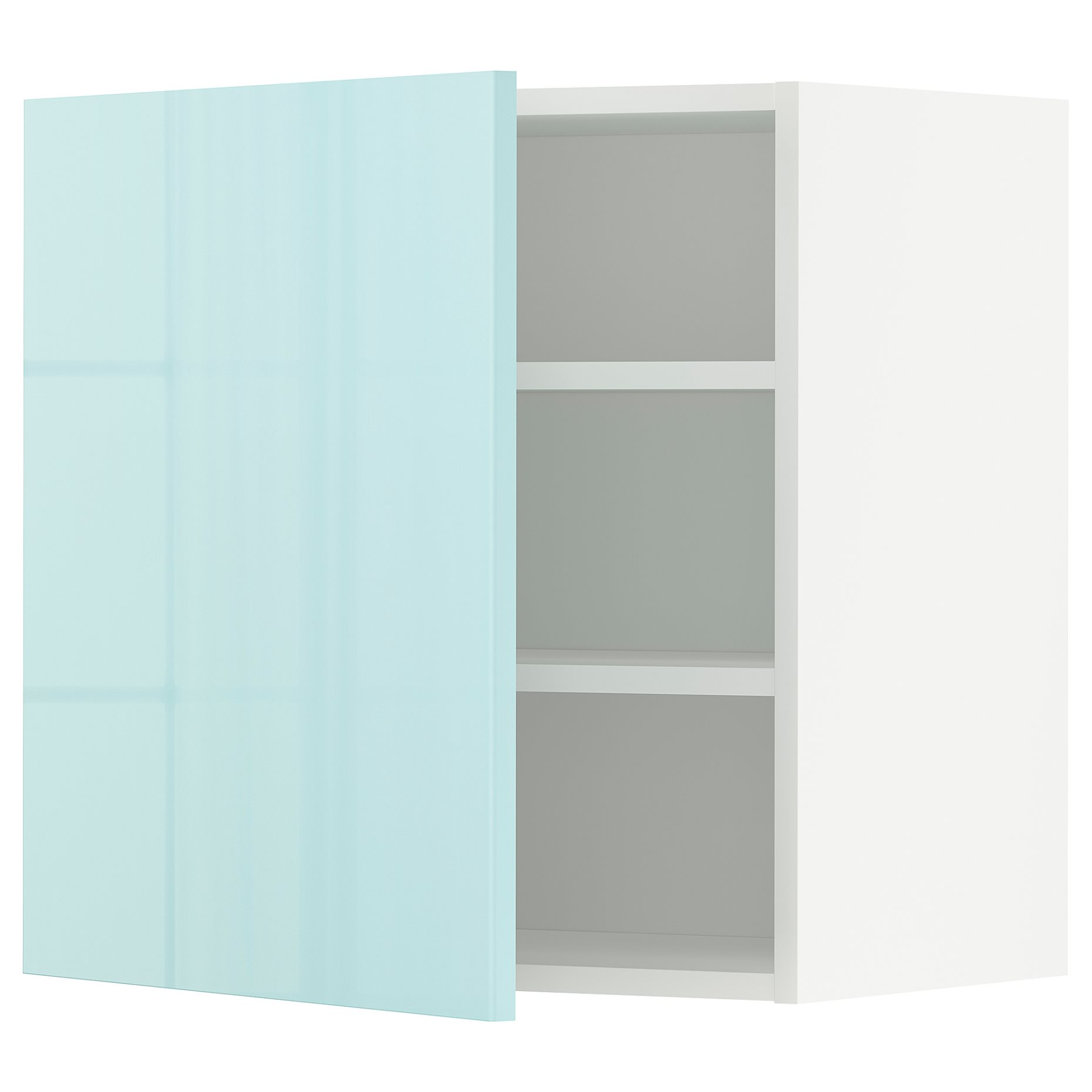METOD, ντουλάπι τοίχου με ράφια, 60x60 cm, 494.608.30