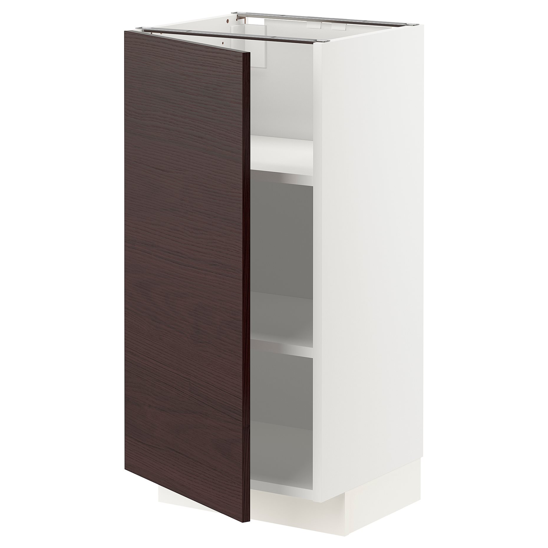 METOD, base cabinet with shelves, 40x37 cm, 494.620.42