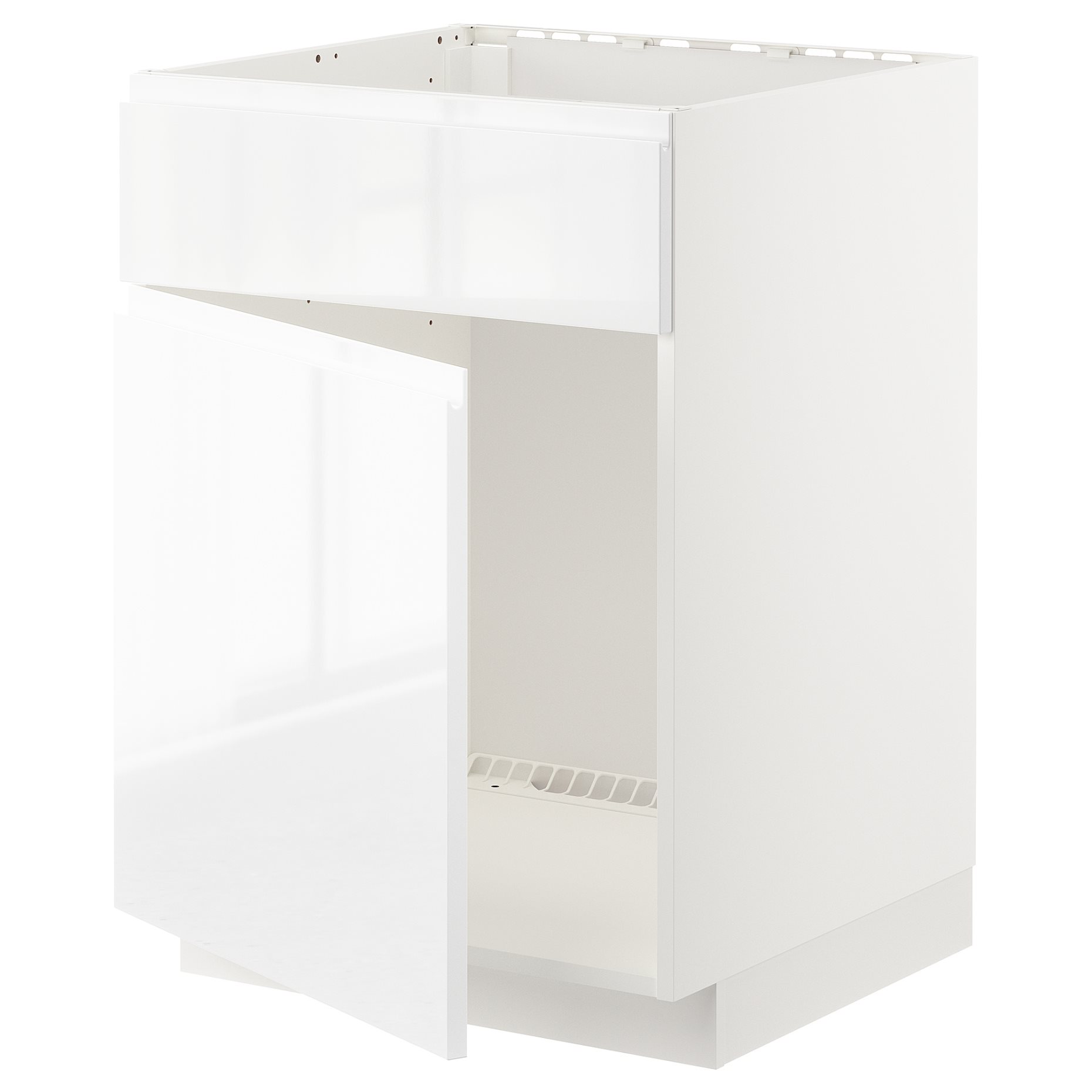 METOD, base cabinet for sink with door/front, 60x60 cm, 494.666.86