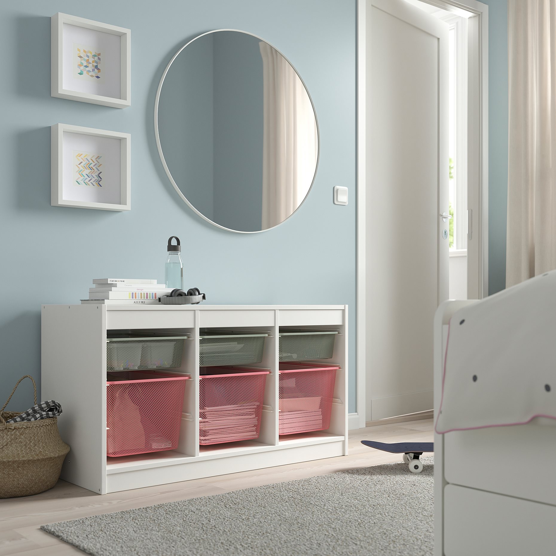 TROFAST, storage combination with boxes, 99x44x56 cm, 494.803.19