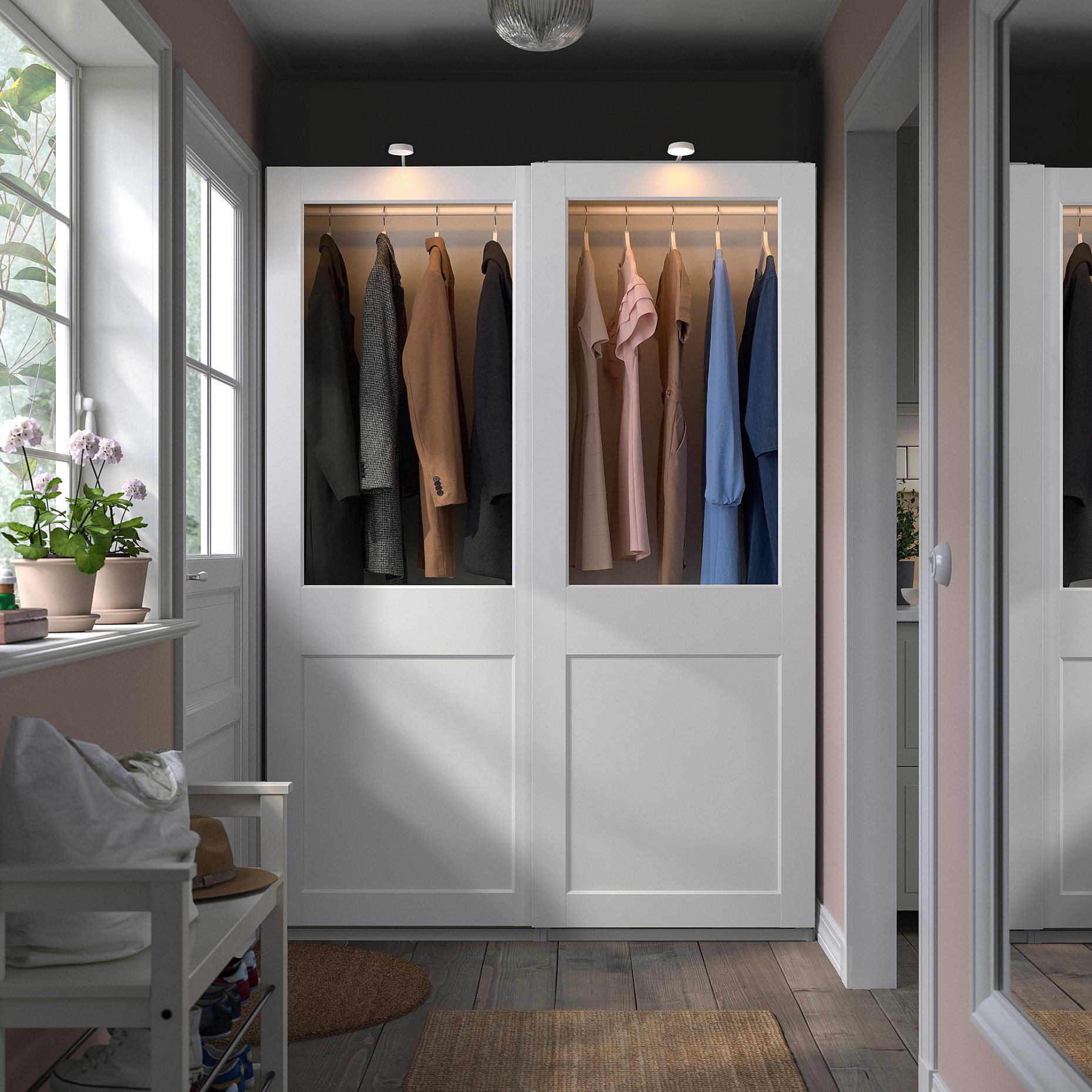 PAX/GRIMO, wardrobe combination, 150x66x201 cm, 495.031.65