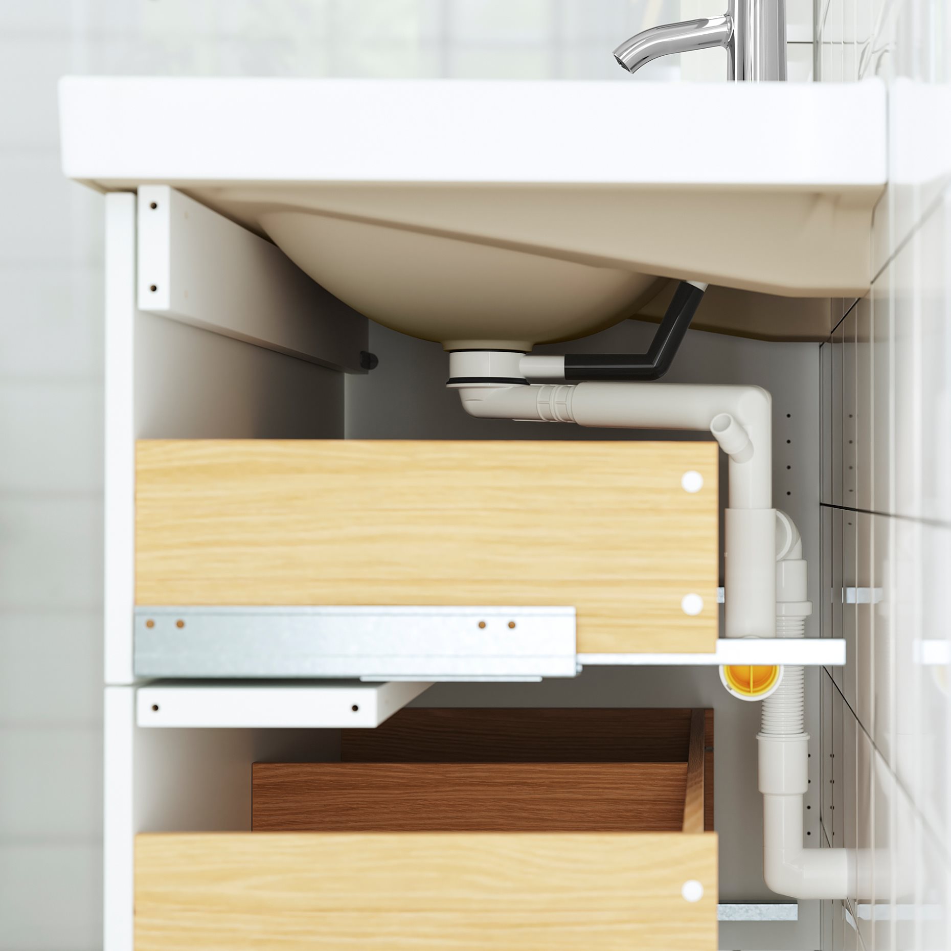 HAVBACK/ORRSJON, wash-stand with drawers/wash-basin/tap, 82x49x71 cm, 495.213.72