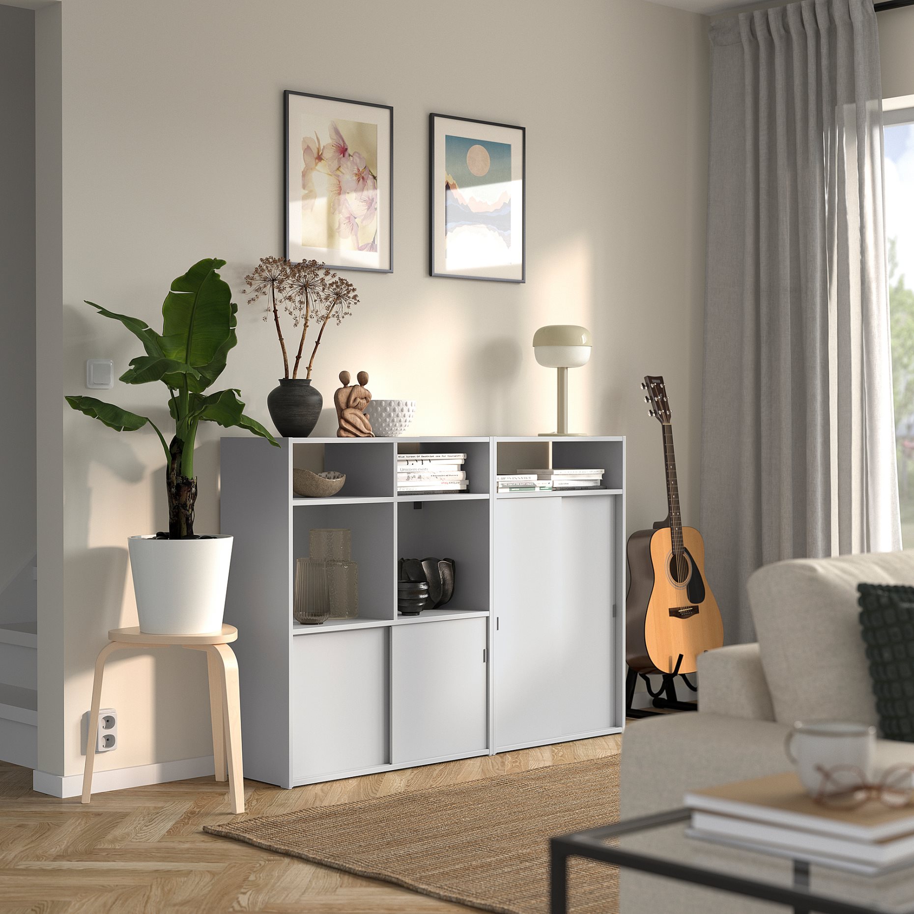 SPIKSMED, cabinet combination, 137x32x96 cm, 495.352.89
