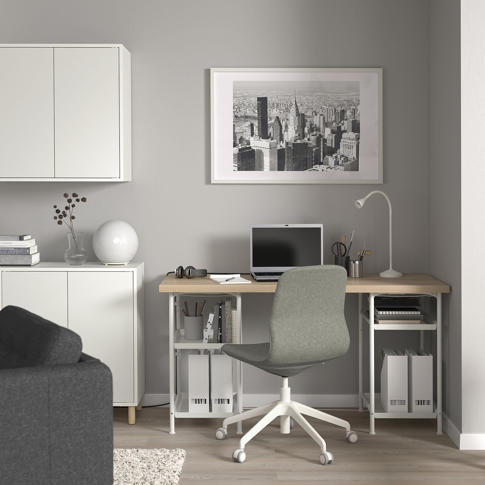 LAGKAPTEN/SPAND, desk, 140x60 cm, 495.638.52