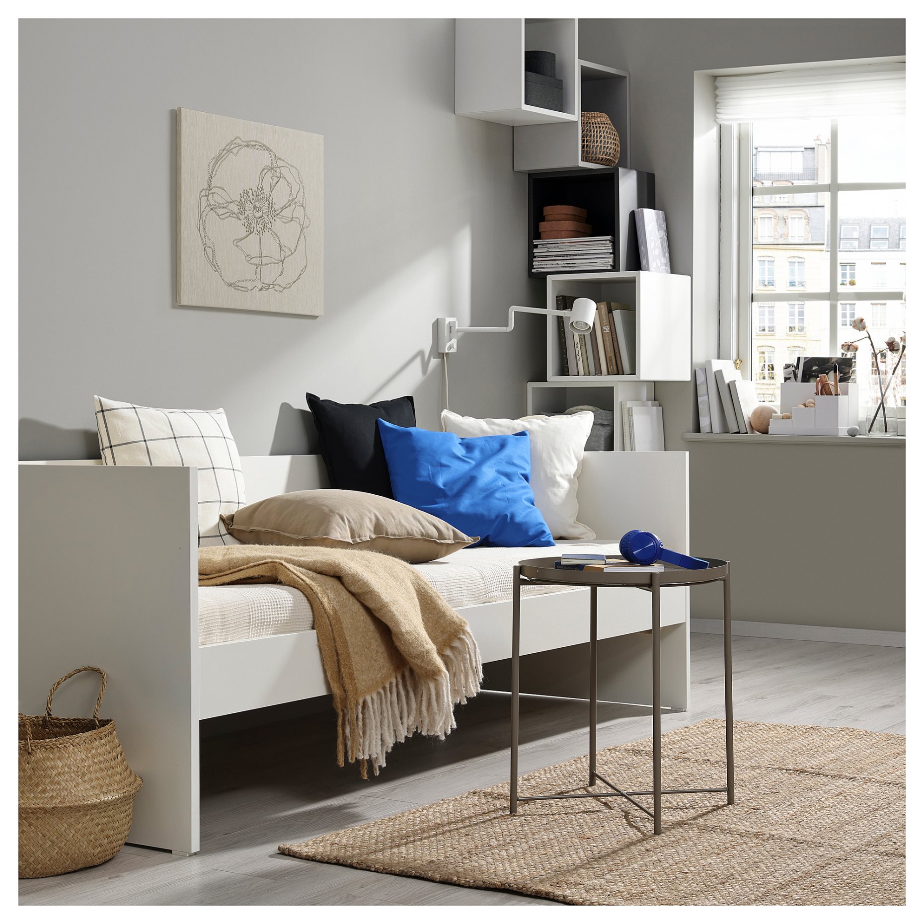 VIHALS, day-bed with 1 mattress, 80x200 cm, 495.805.40