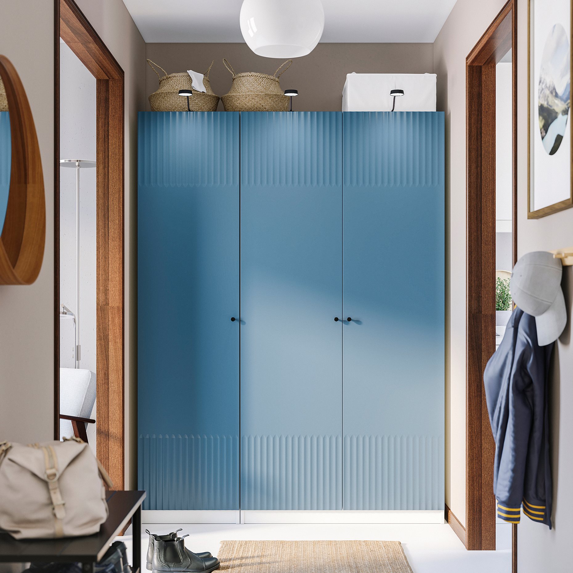 PAX/FYRUDDEN, wardrobe combination, 150x60x201 cm, 495.816.29