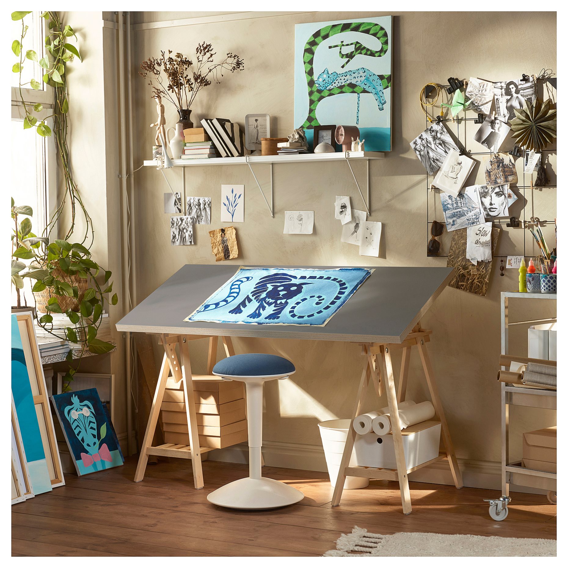 LAGKAPTEN/MITTB, desk, 140x60 cm, 495.853.78