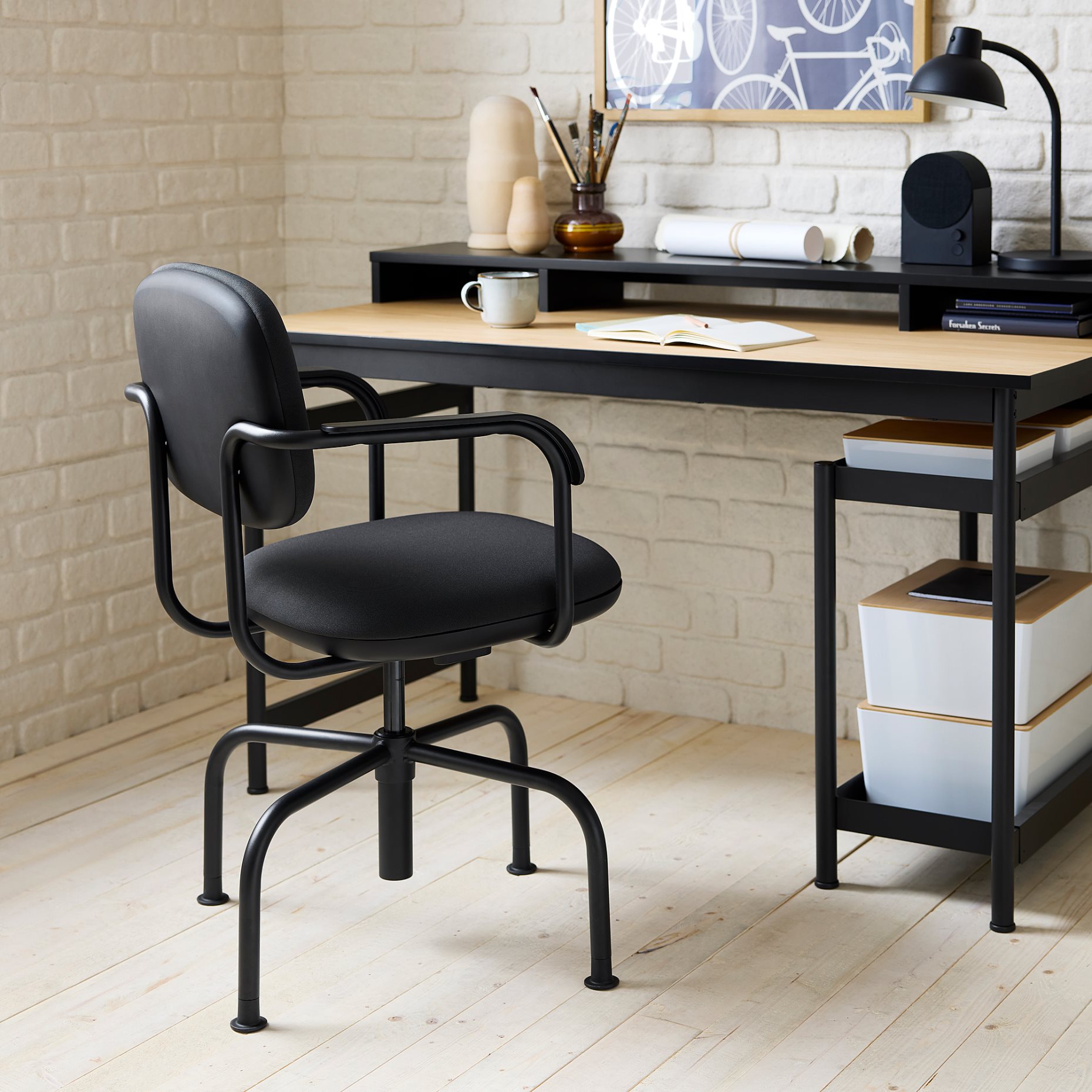 MULLSJÖ, desk and chair, 496.031.41