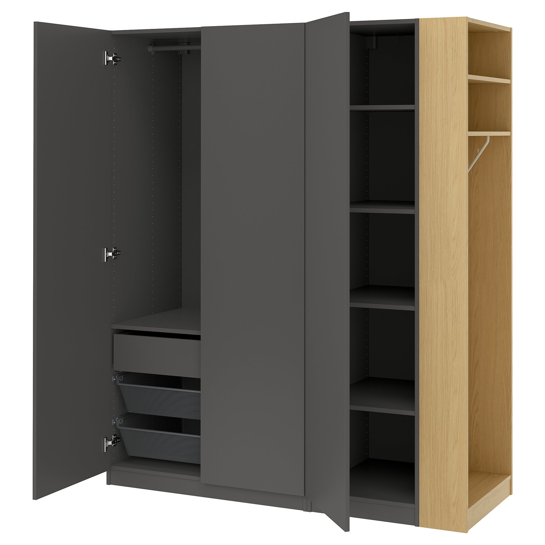 PAX/FORSAND, wardrobe combination, 170x60x201 cm, 496.069.22