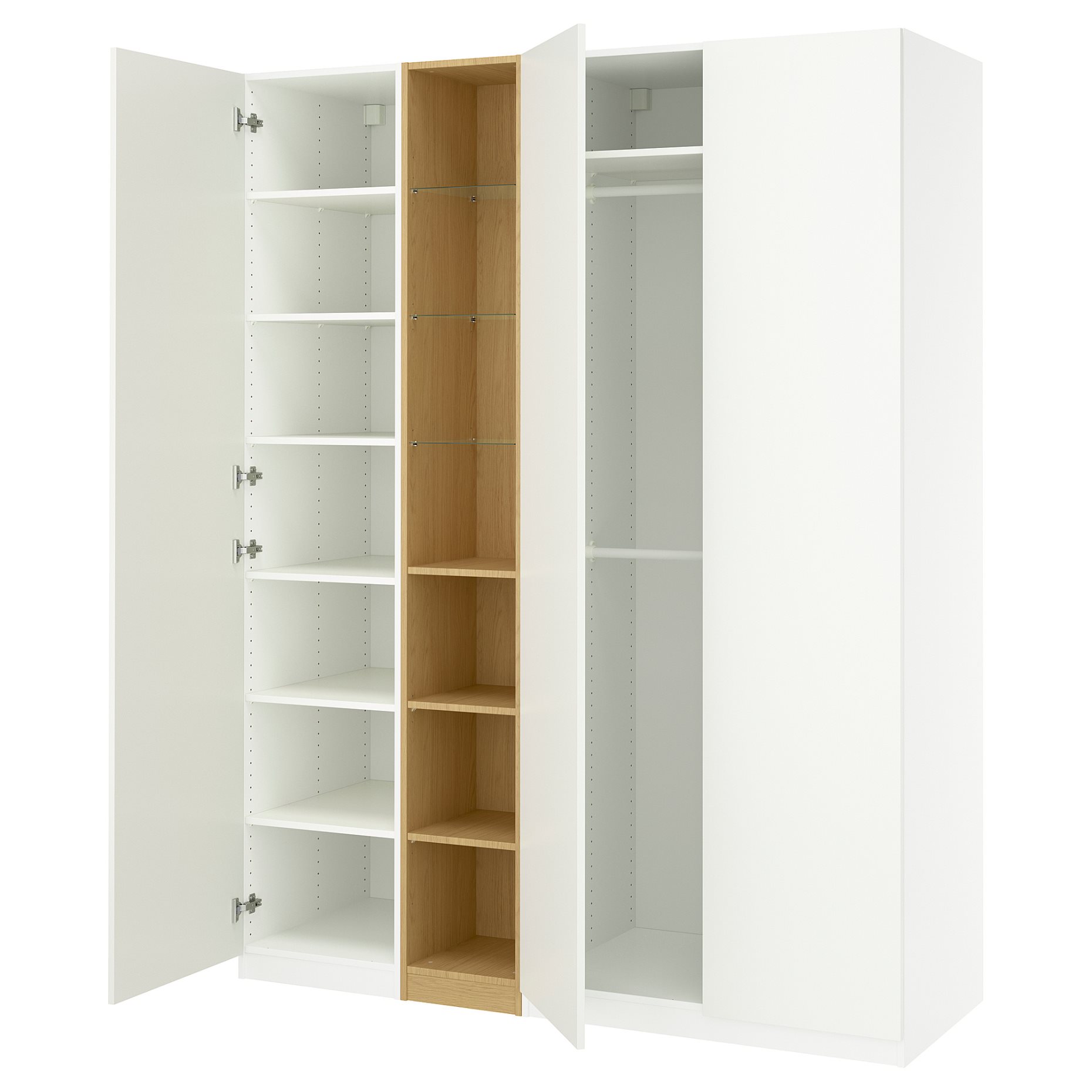PAX/FORSAND, wardrobe combination, 185x60x236 cm, 496.072.57
