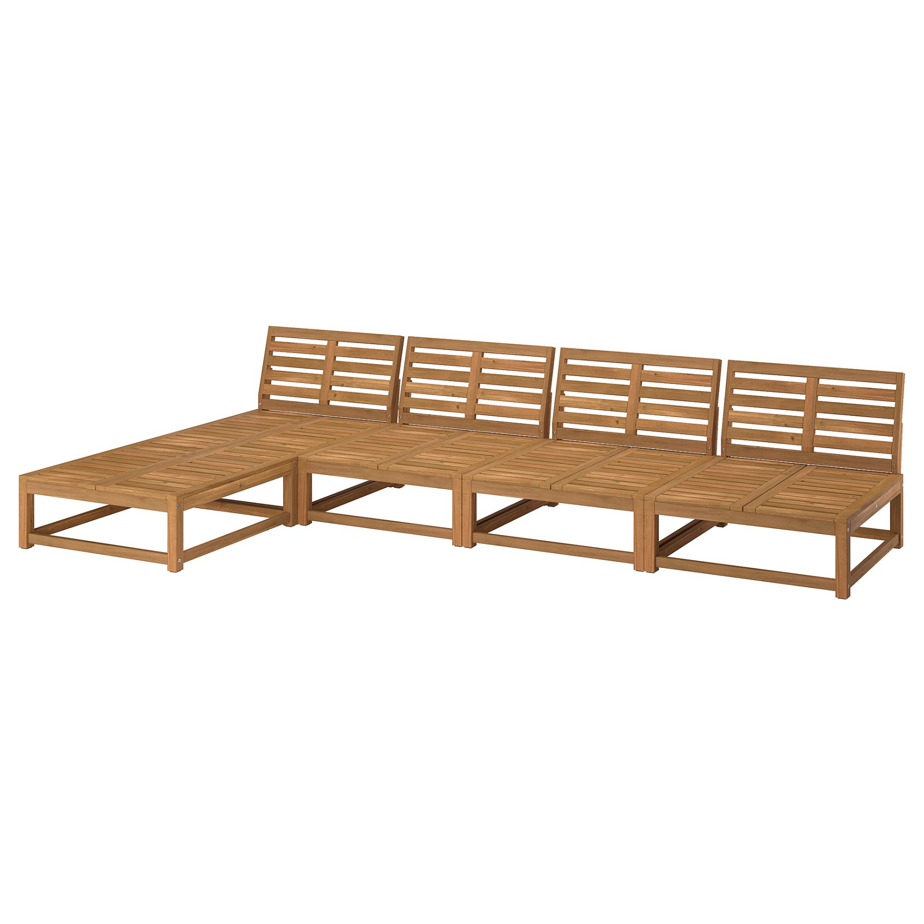 NÄMMARÖ, 4-seat modular sofa with chaise longue outdoor, 324 cm, 496.075.92
