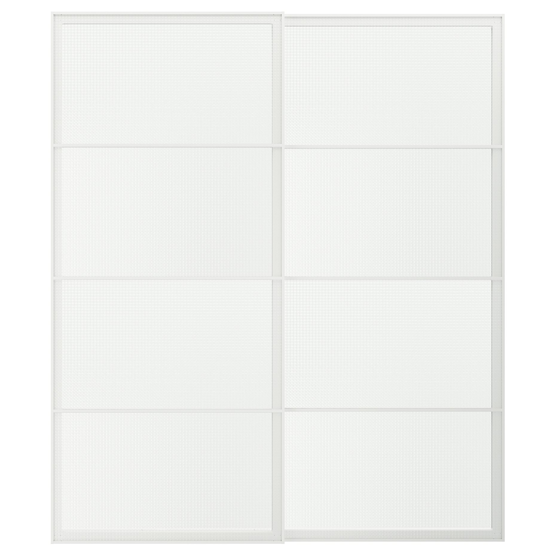 LUNDBRÄSMA, pair of sliding doors, 200x236 cm, 496.190.43