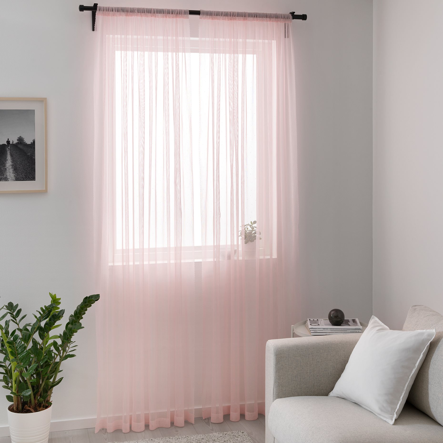 HILDRUN, sheer curtains, 1 pair, 503.916.52