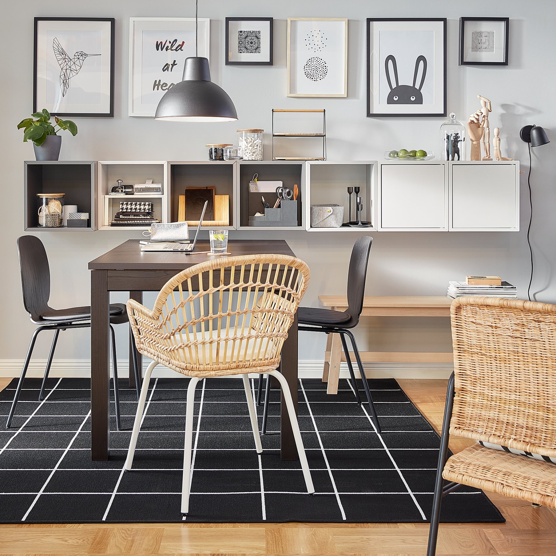 SVALLERUP, rug flatwoven/in/outdoor, 200x200 cm, 504.352.17