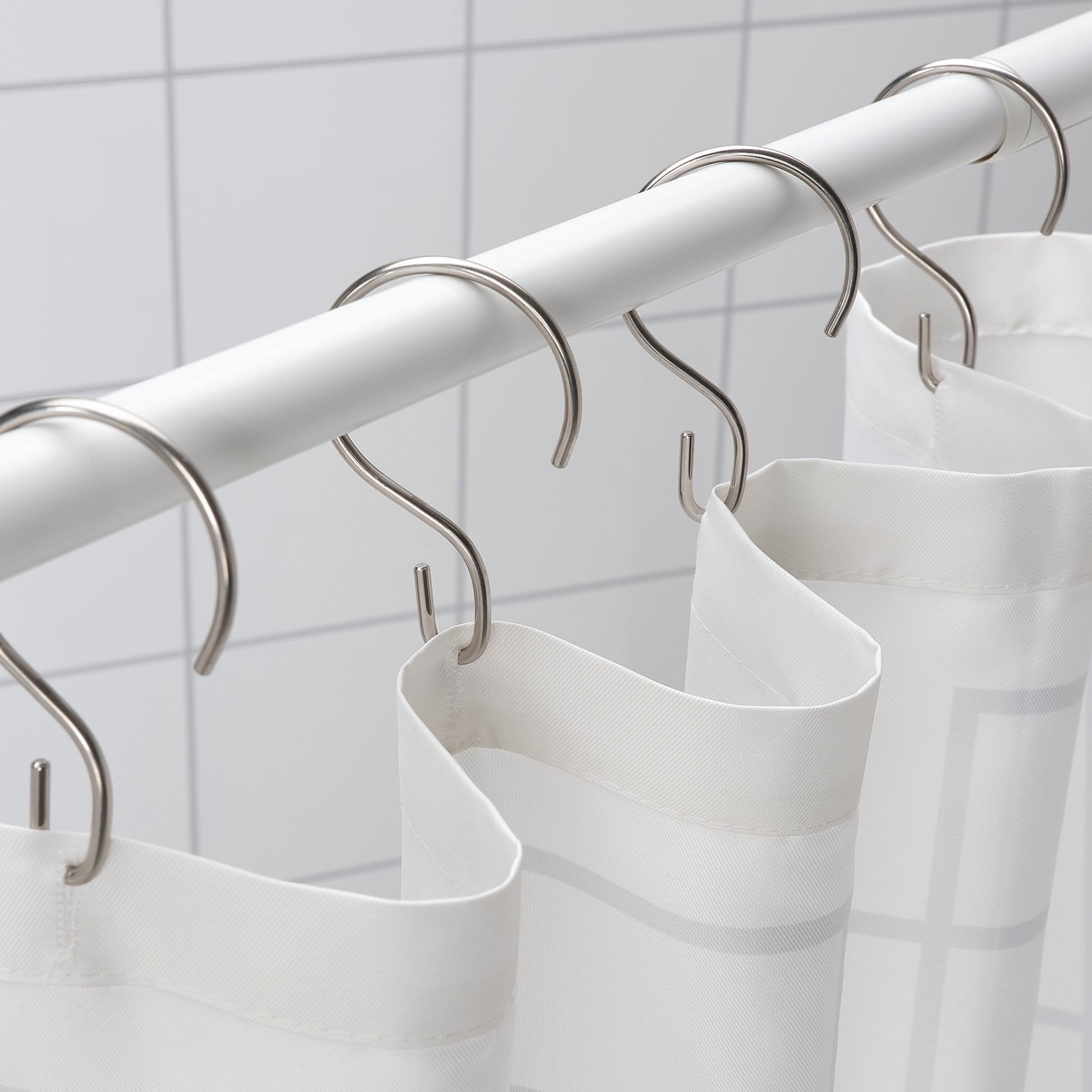 RUDSJÖN, shower curtain ring, 12 pack, 504.660.15