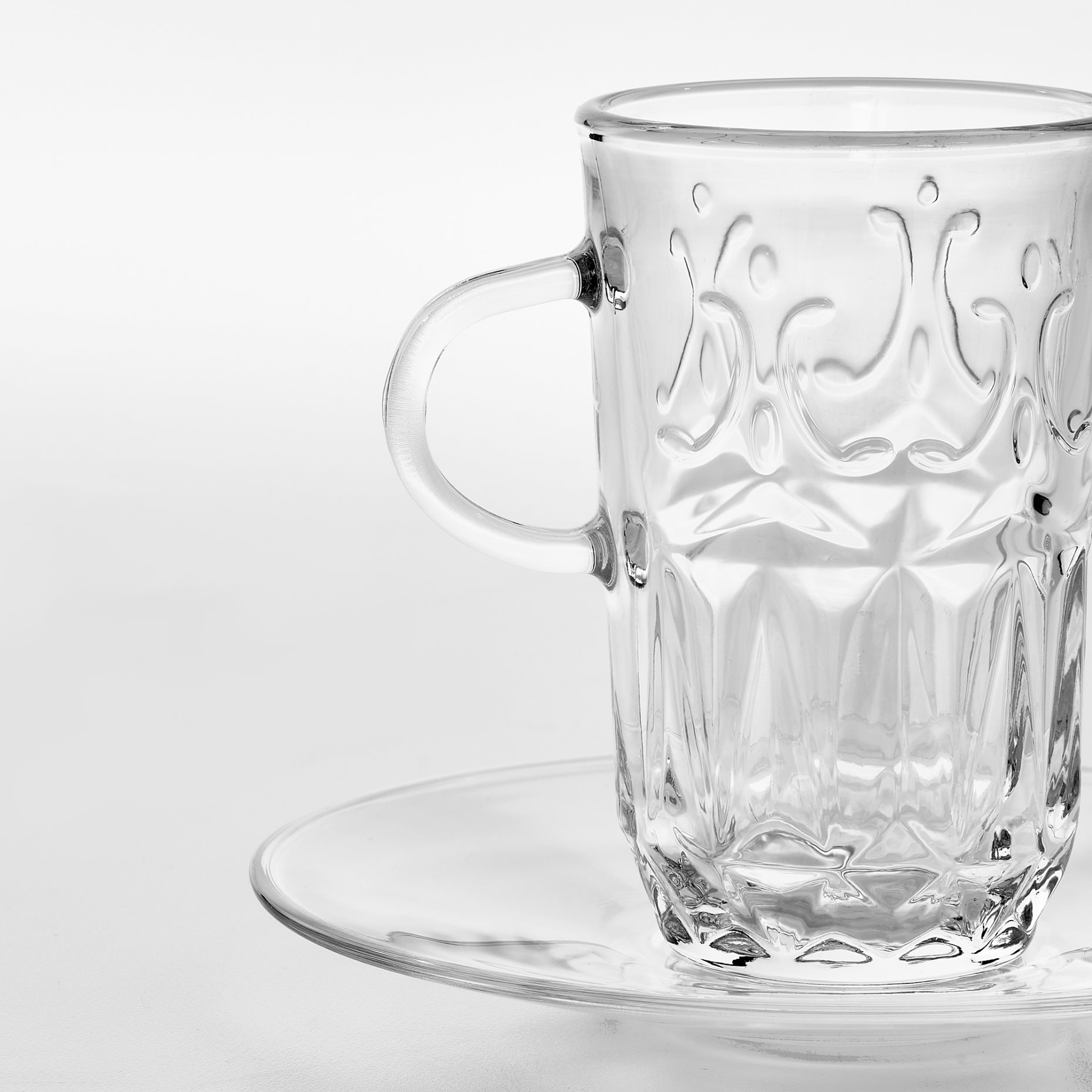 SÄLLSKAPLIG, cup with saucer, 7 cl, 504.780.04
