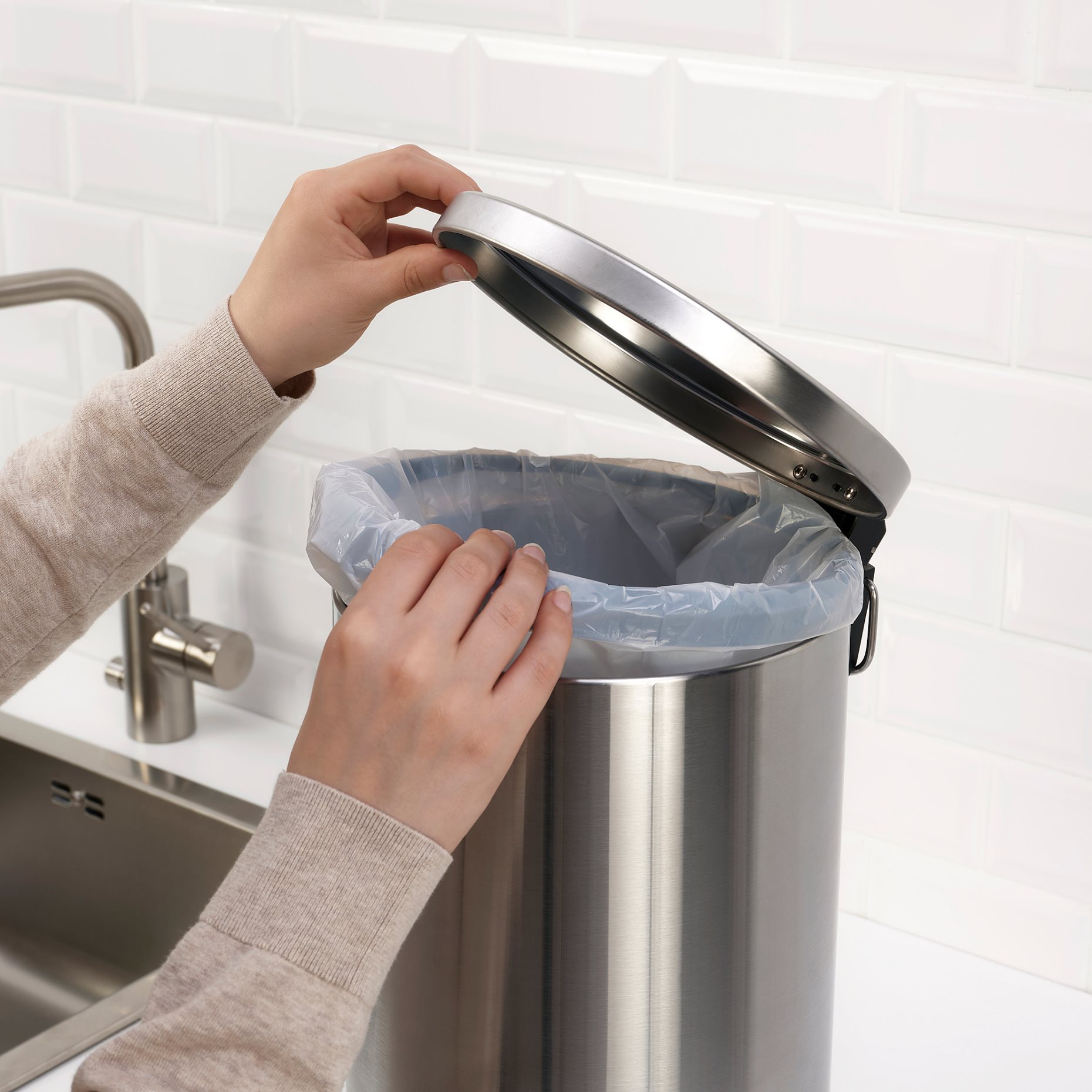 SNÖRPA, pedal bin, 12 l, 505.112.11