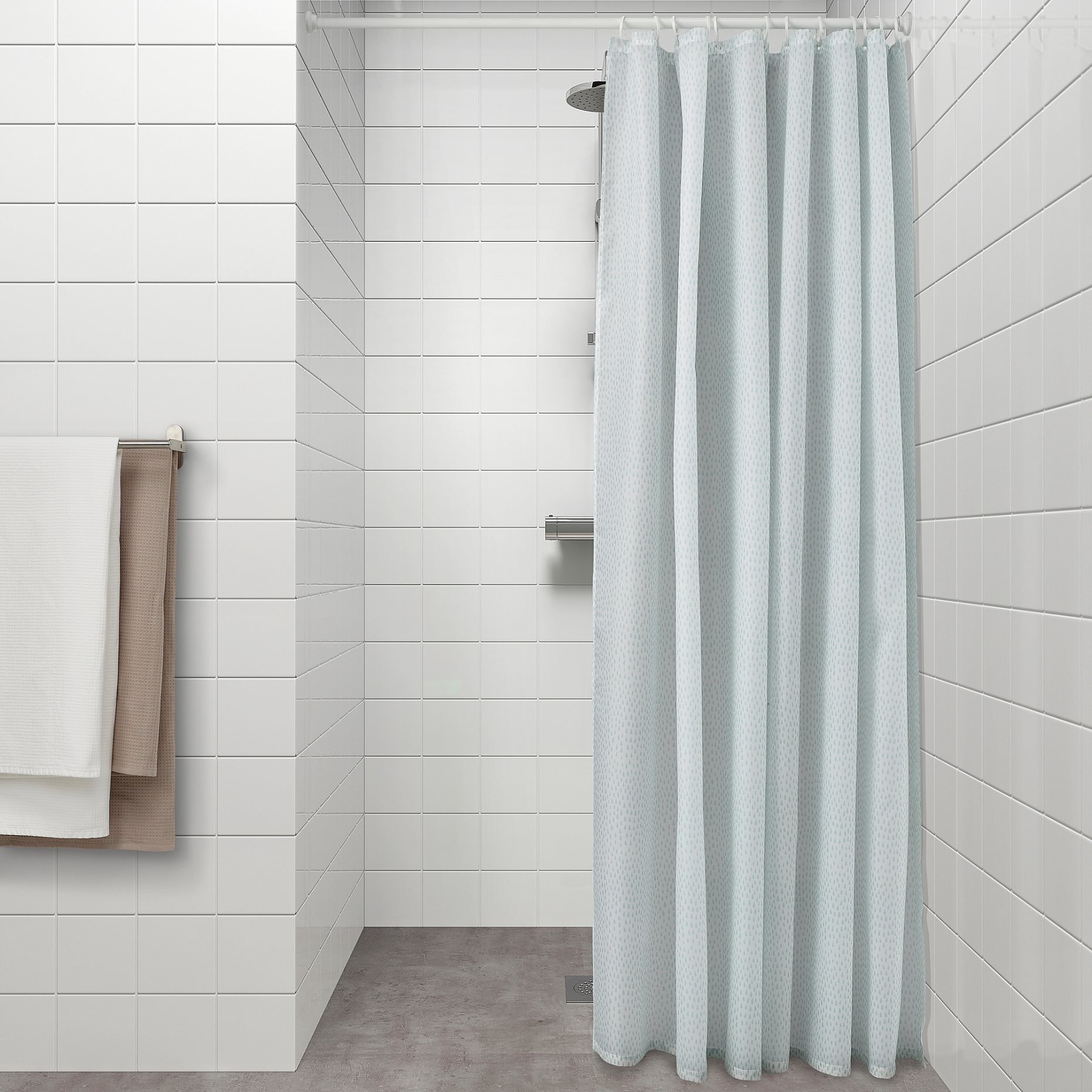RANEALVEN, shower curtain, 180x200 cm, 505.128.52