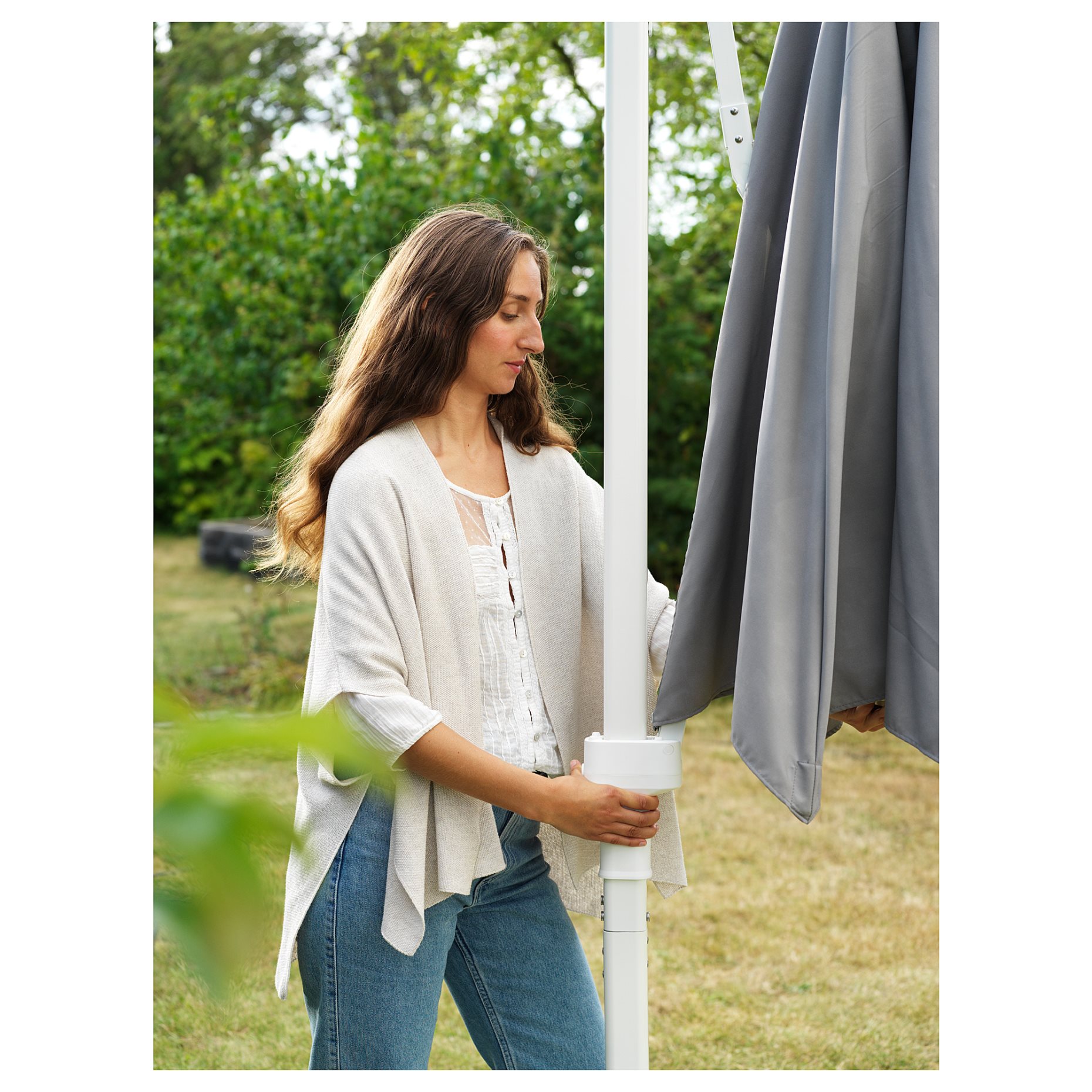 HÖGÖN, κρεμαστή ομπρέλα, 270 cm, 505.157.42