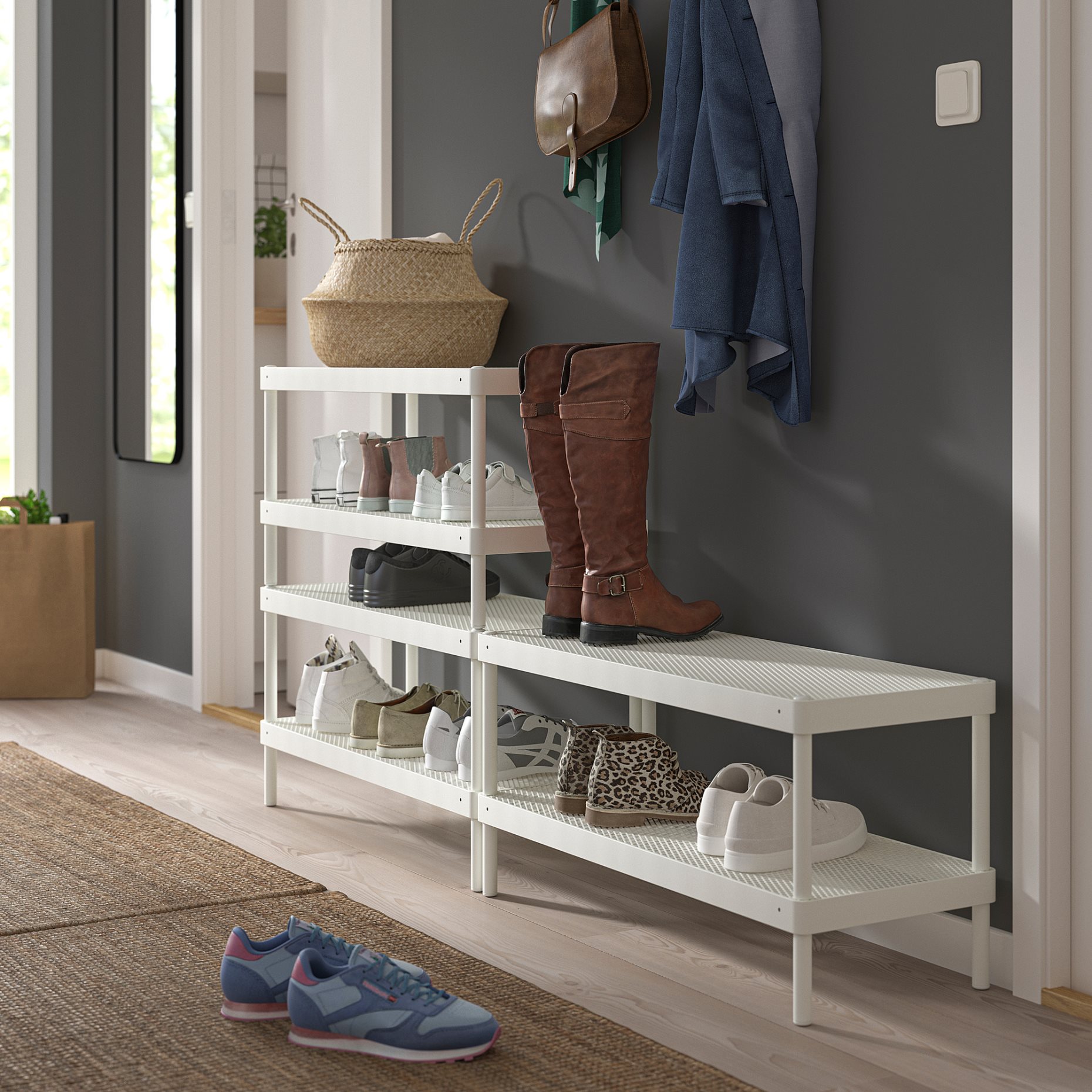 MACKAPÄR, shoe rack, 78x32x40 cm, 505.309.93
