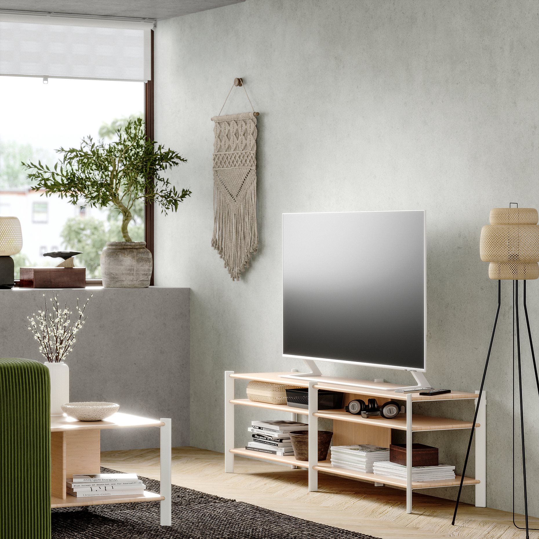 JÄTTESTA, TV bench, 160x40x49 cm, 505.388.52