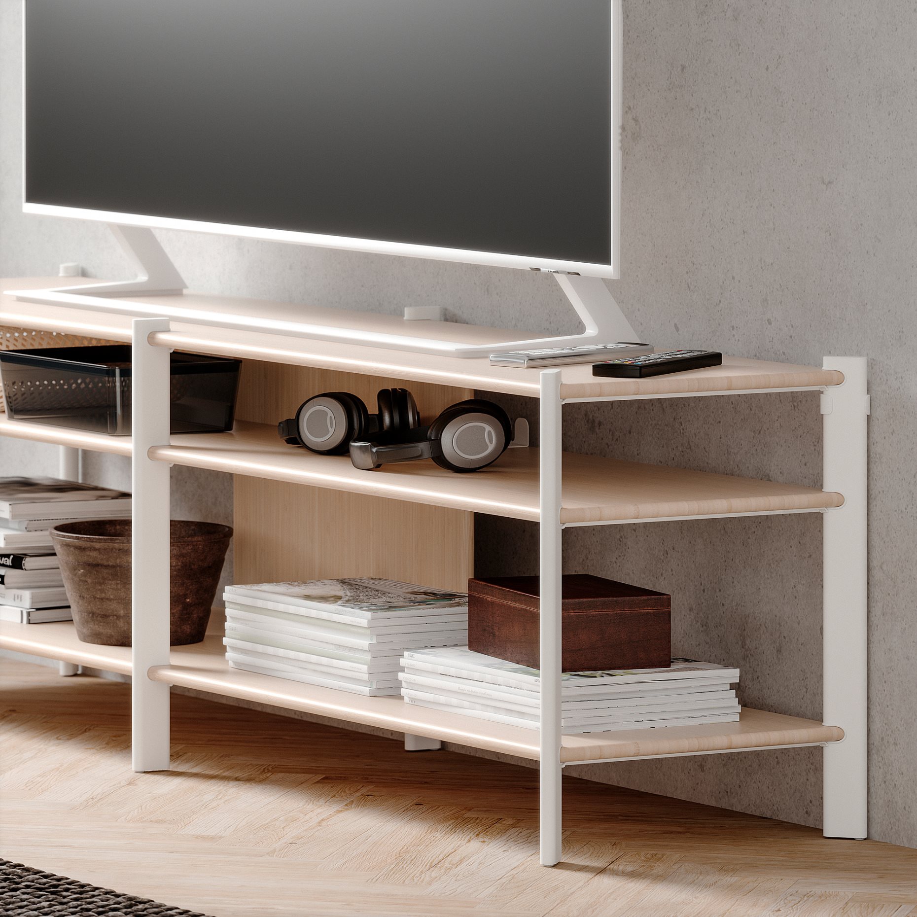 JÄTTESTA, TV bench, 160x40x49 cm, 505.388.52