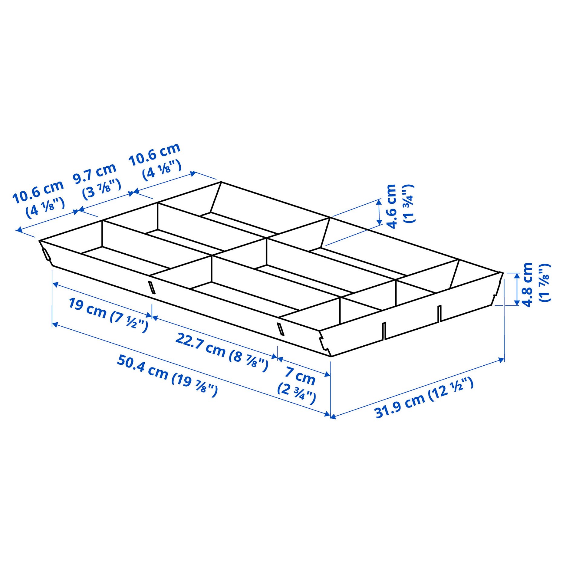 UPPDATERA, adjustable organiser for drawer, 40 cm, 505.441.79