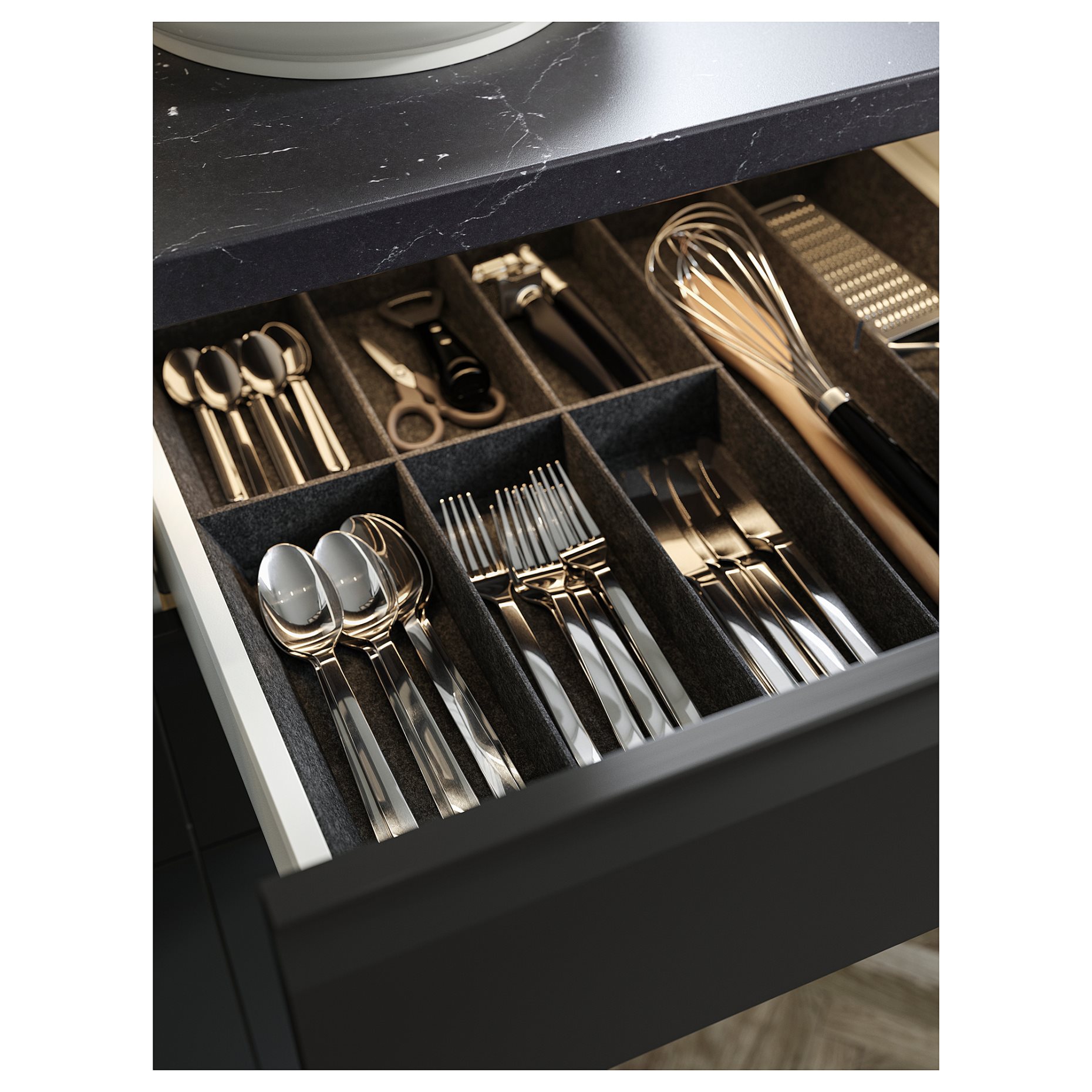 UPPDATERA, adjustable organiser for drawer, 60 cm, 505.441.84