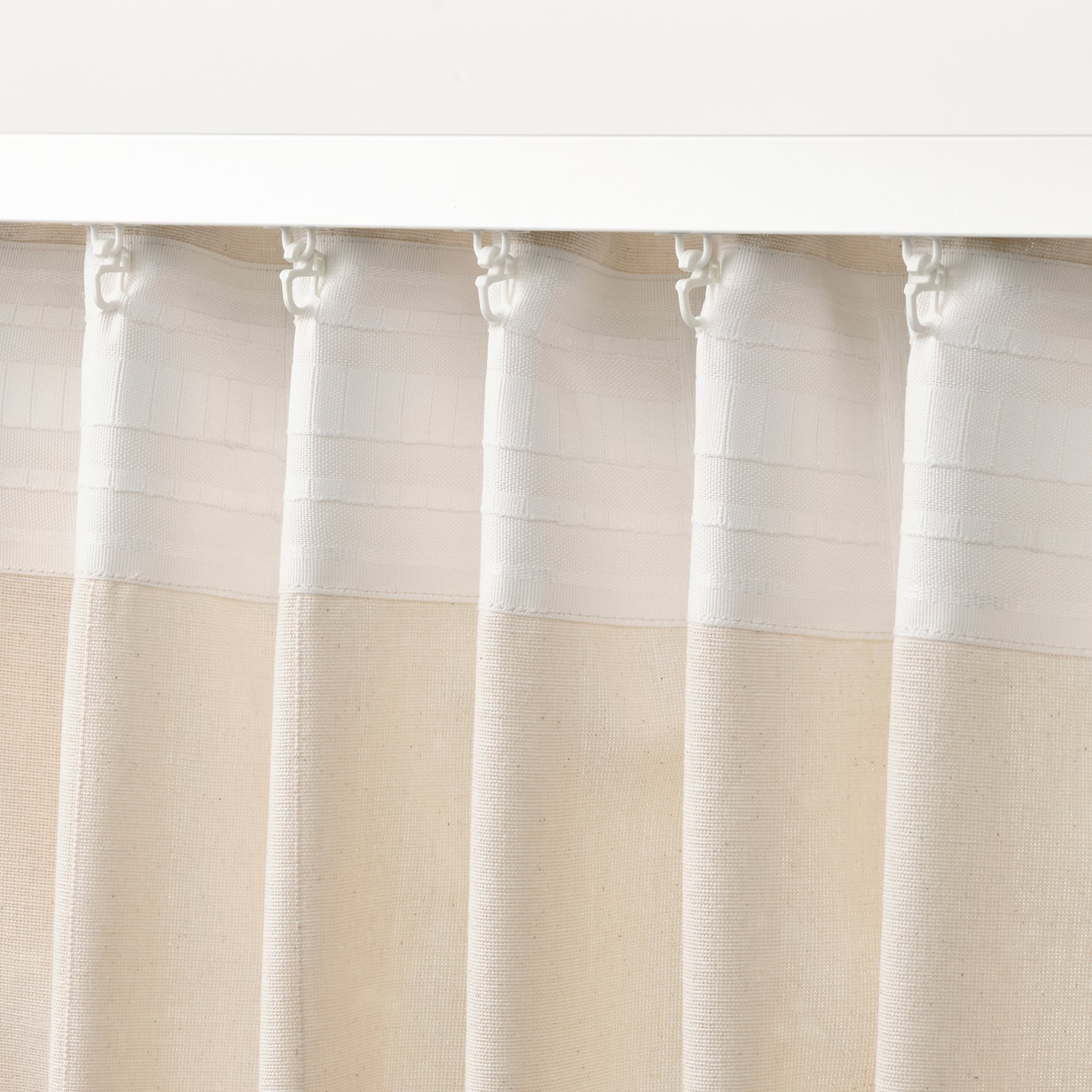 LENDA, curtains with tie-backs 1 pair, 140x300 cm, 505.528.81