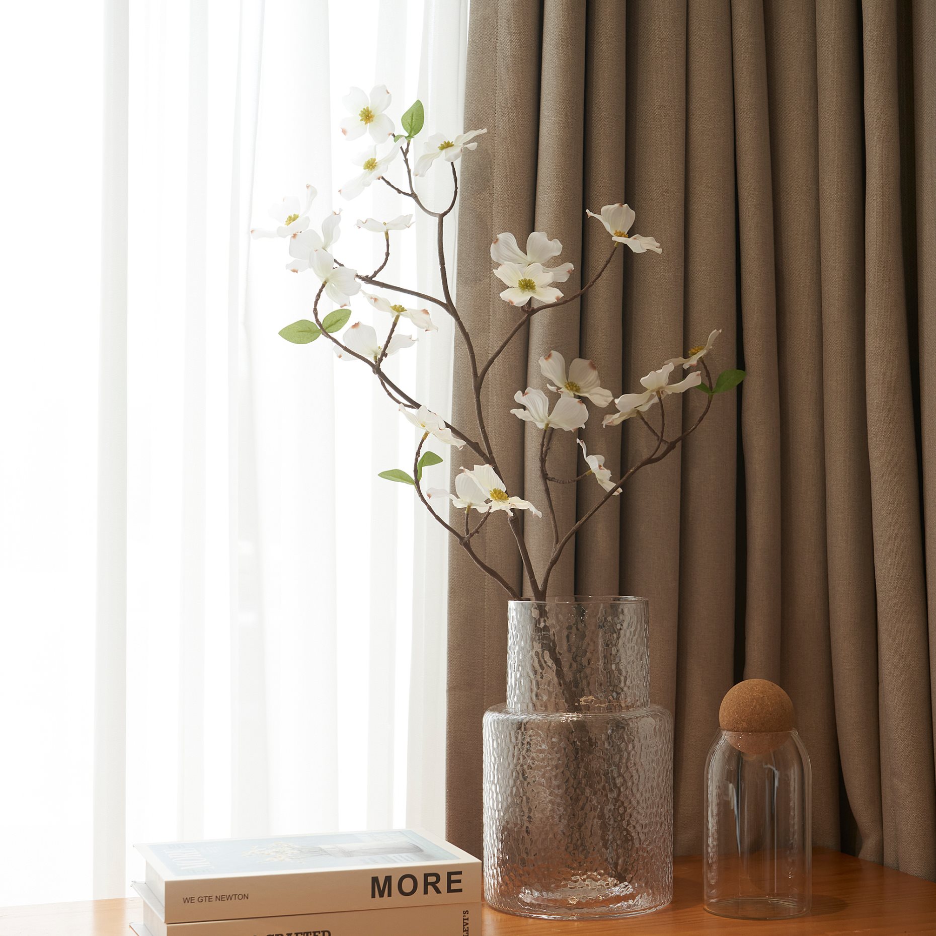 SMYCKA, artificial spray in/outdoor/Dogwood, 100 cm, 505.601.45