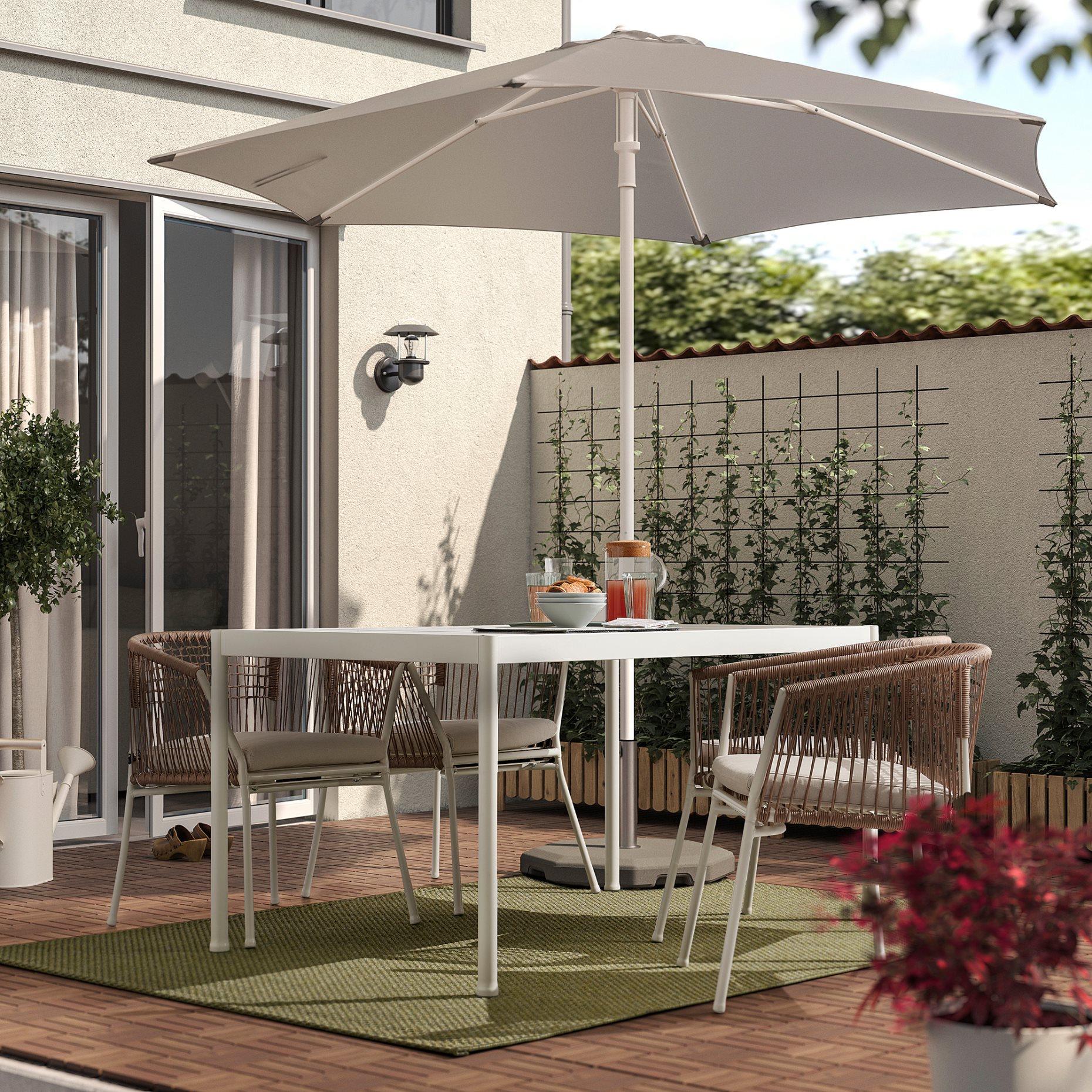 MORUM, rug flatwoven/in/outdoor, 160x230 cm, 505.691.41