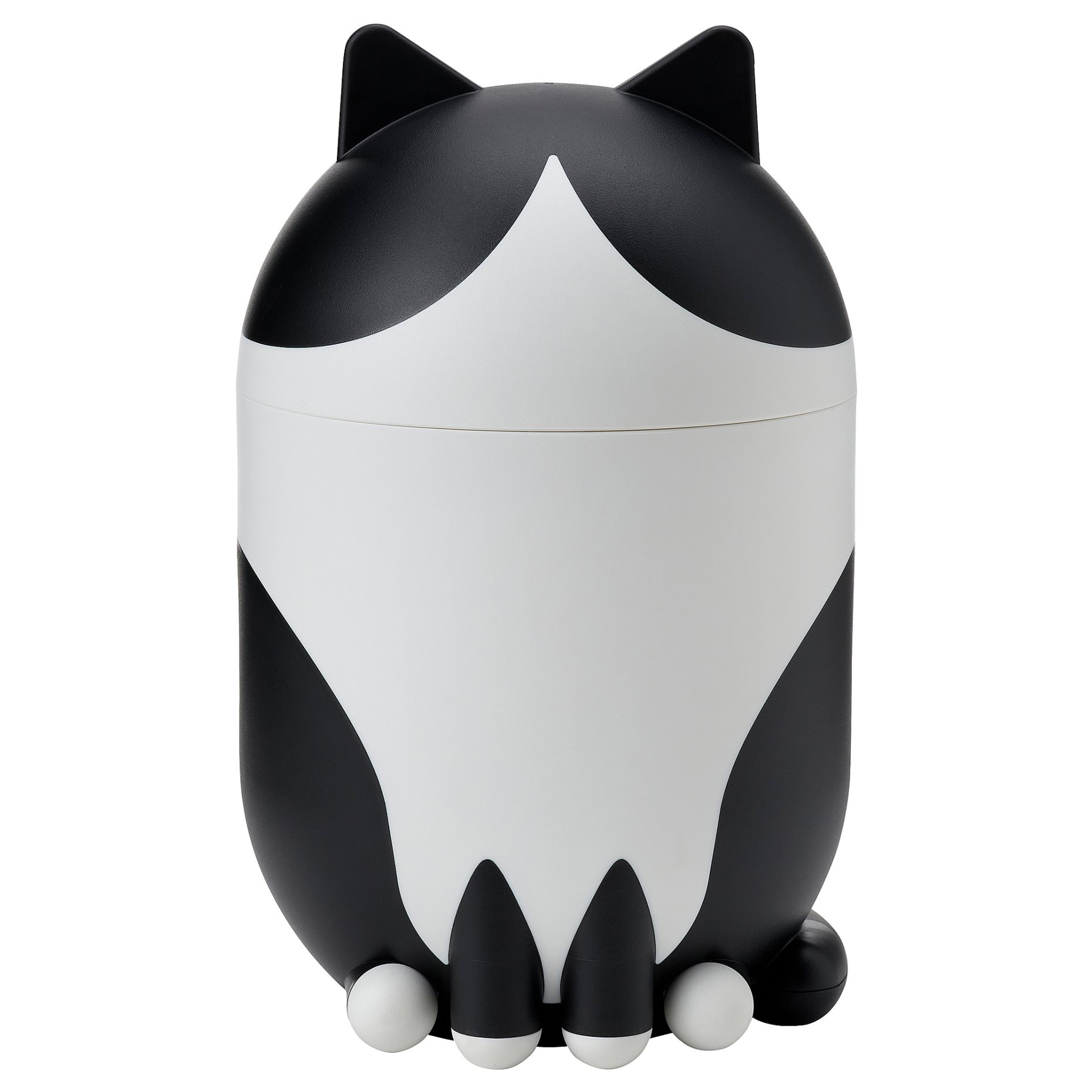 GREJSIMOJS, storage with lid cat-shaped, 506.031.78