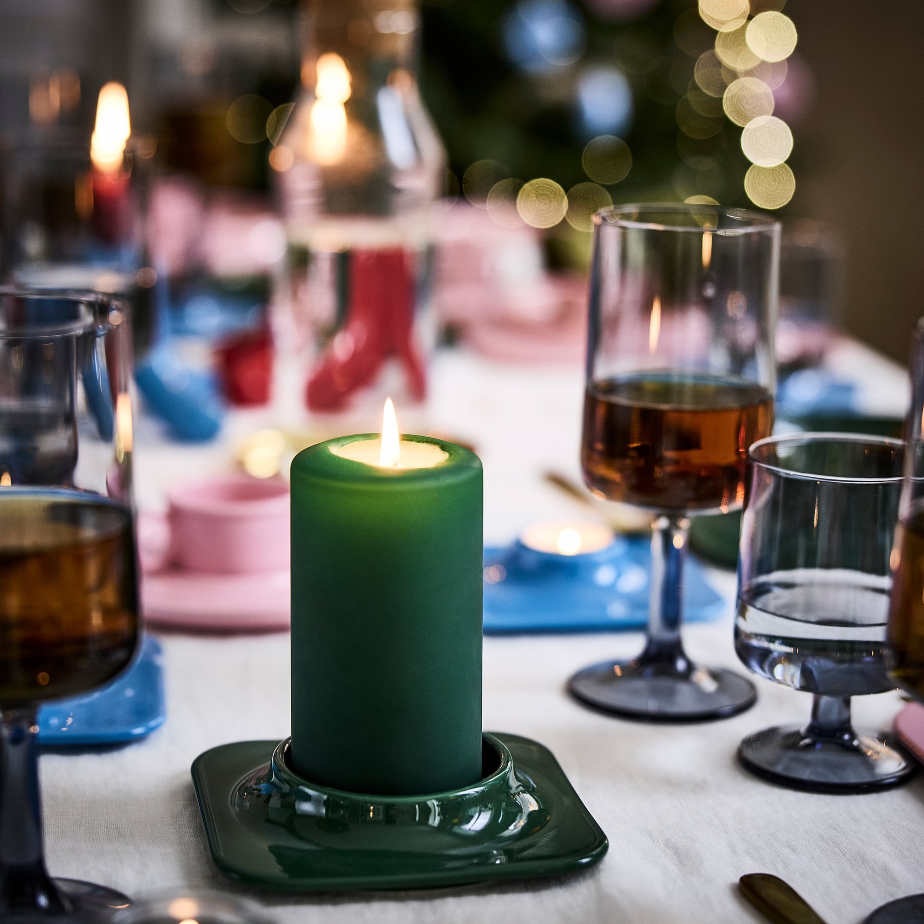 VINTERFINT, pillar candle holder, 3 cm, 506.044.94