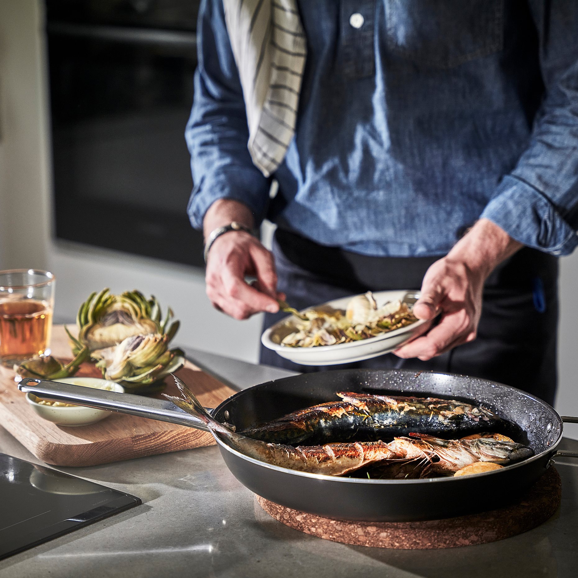 GULDÖRING, frying pan with non-stick coating, 32 cm, 506.094.77