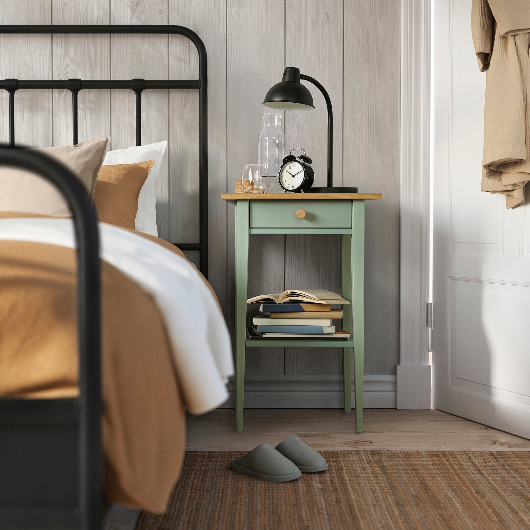 HEMNES, bedside table, 46x35 cm, 506.107.39