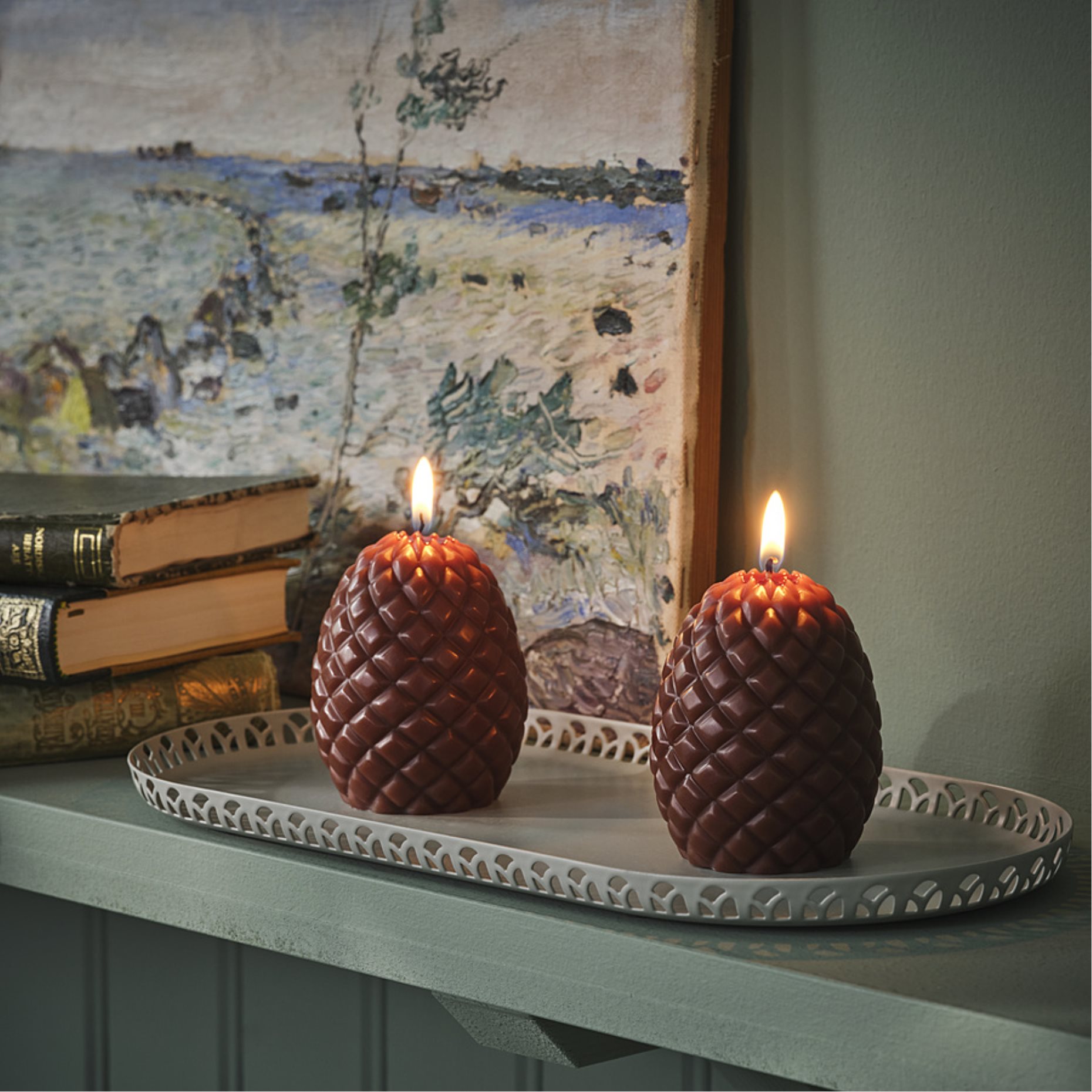 SNÖSISKA, candle dish, 31x15 cm, 506.367.63