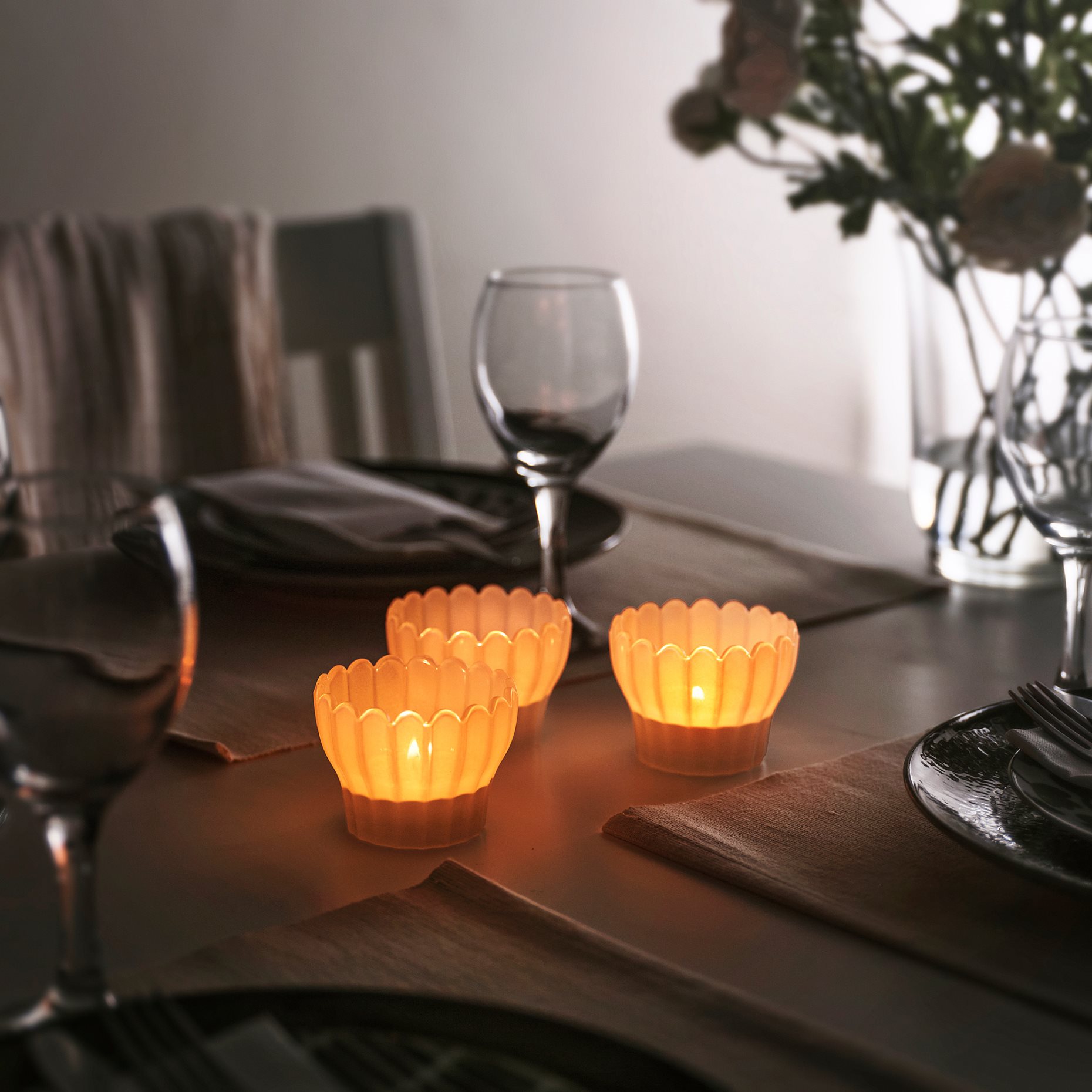 SMÅNÄCKROS, tealight holder, 6 cm, 506.381.49