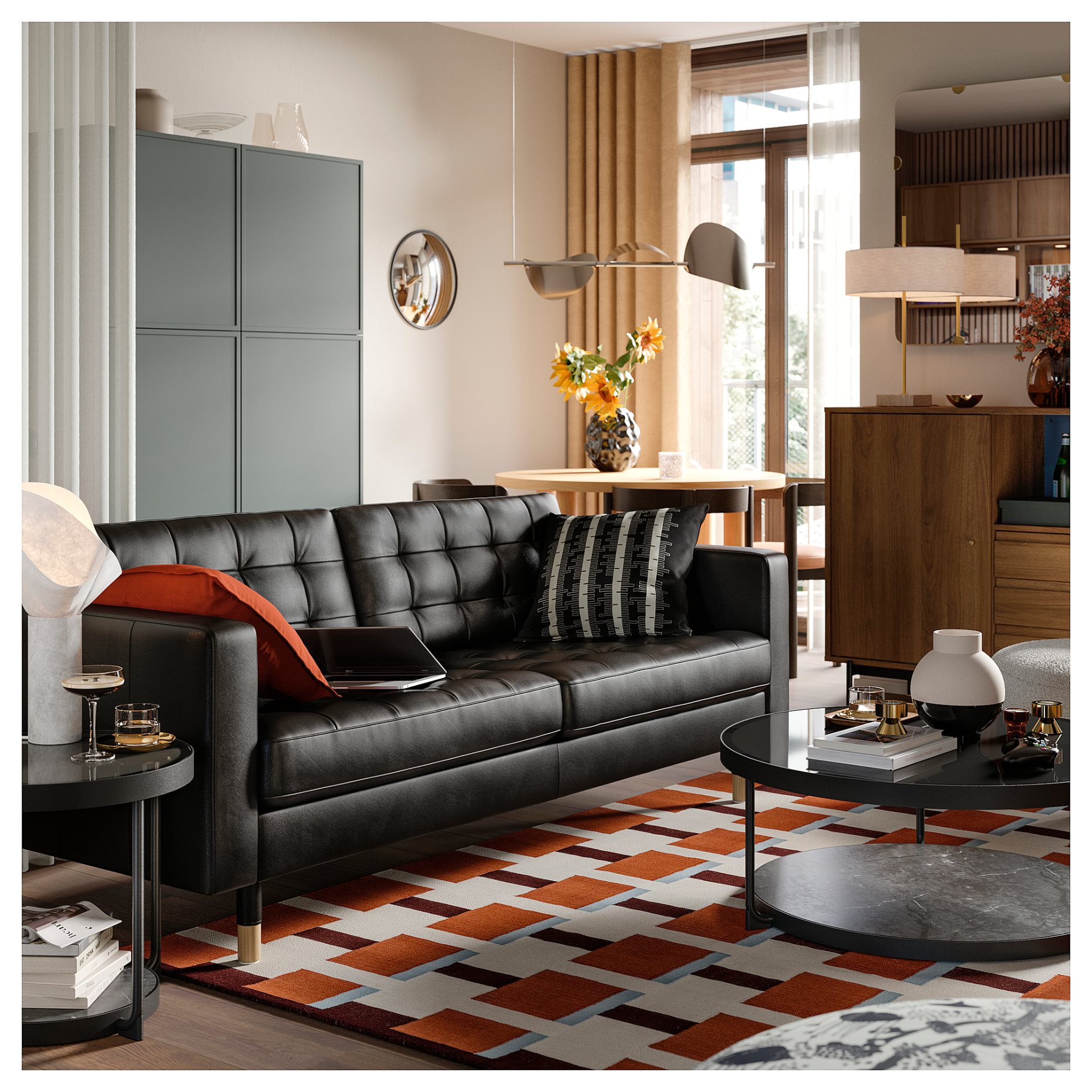 LANDSKRONA, three-seat sofa, 590.317.02