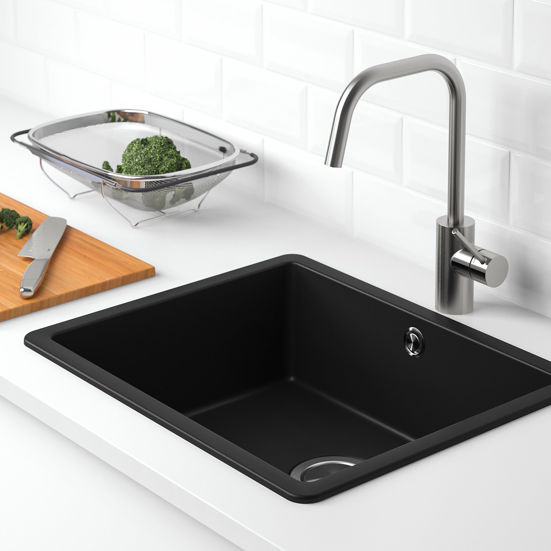 KILSVIKEN, inset sink 1 bowl, 56x46 cm, 593.370.24