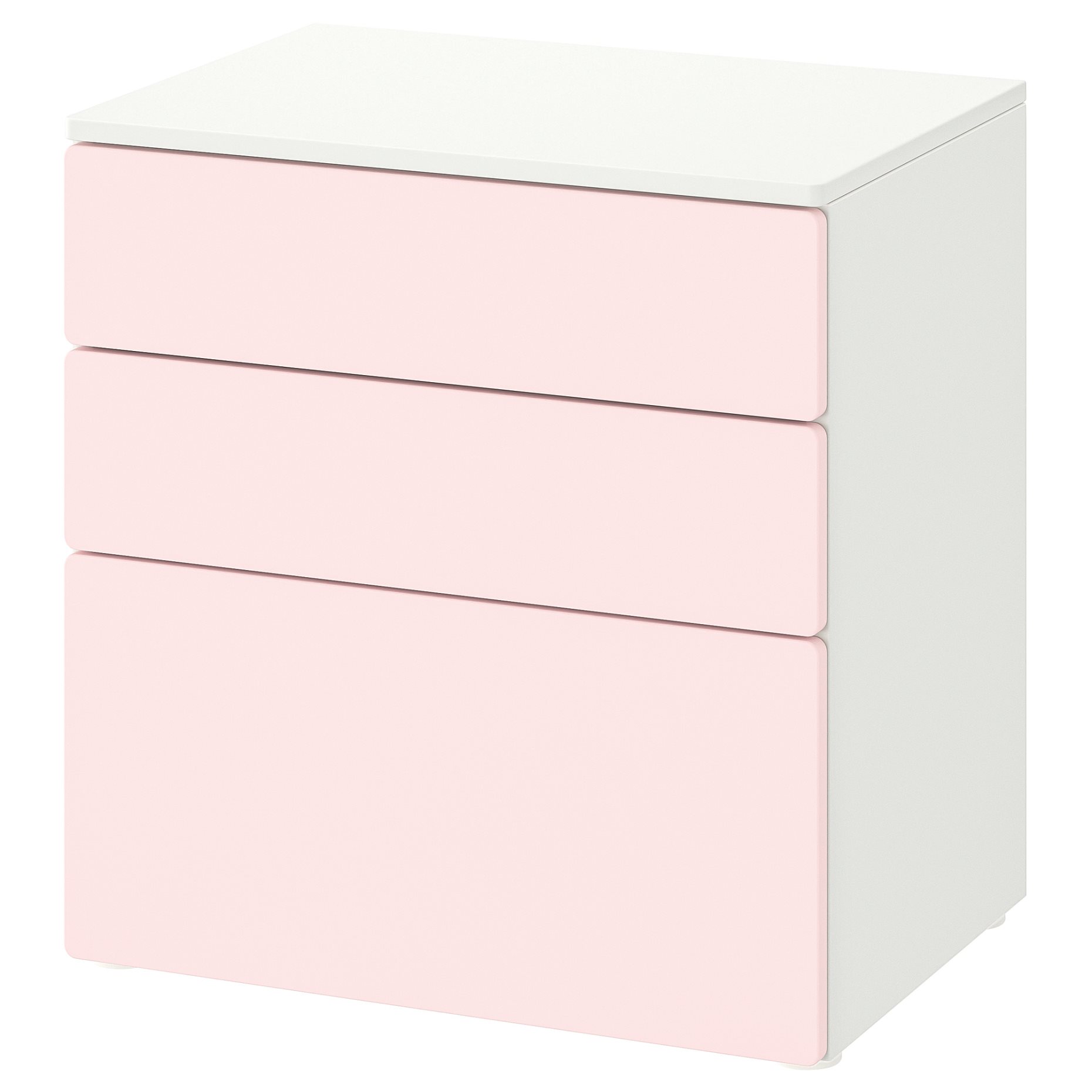 SMASTAD/PLATSA, chest of 3 drawers, 60x42x63 cm, 594.201.60