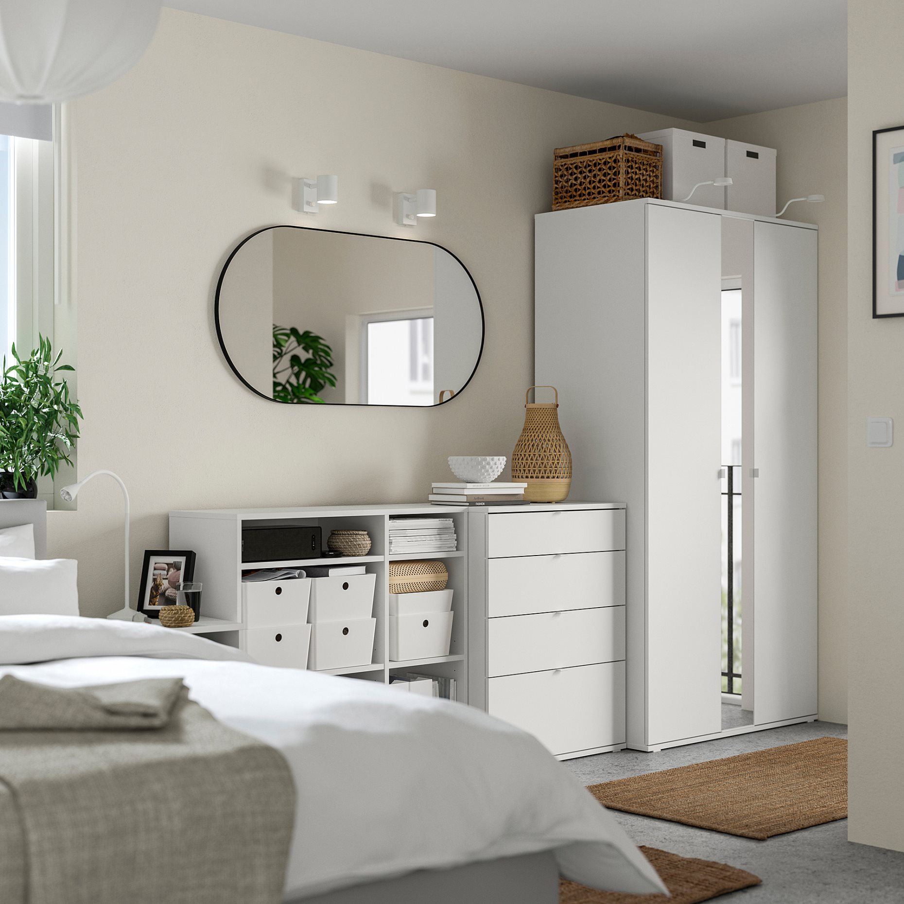 VIHALS, wardrobe combination, 270x57x200 cm, 594.421.81