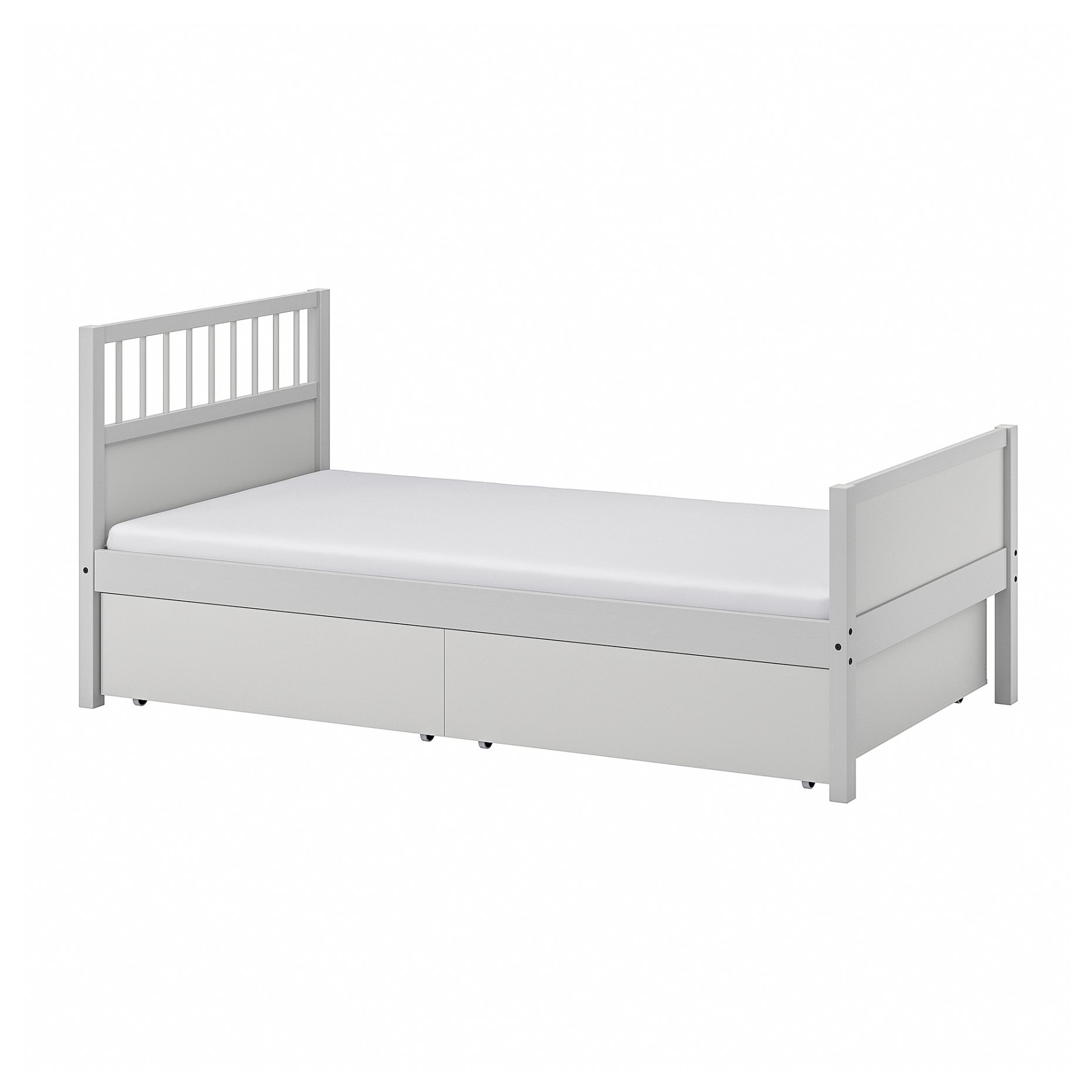 SMYGA, bed frame with storage, 90x200 cm, 594.441.42