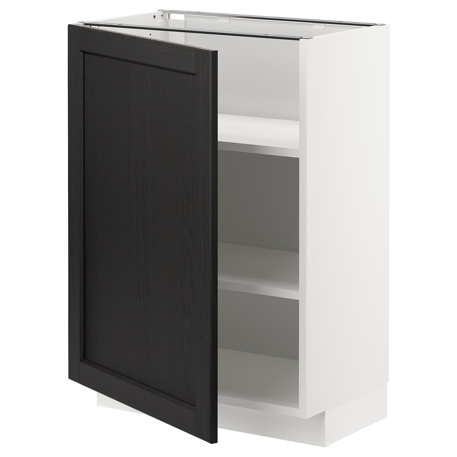 METOD, base cabinet with shelves, 60x37 cm, 594.578.70