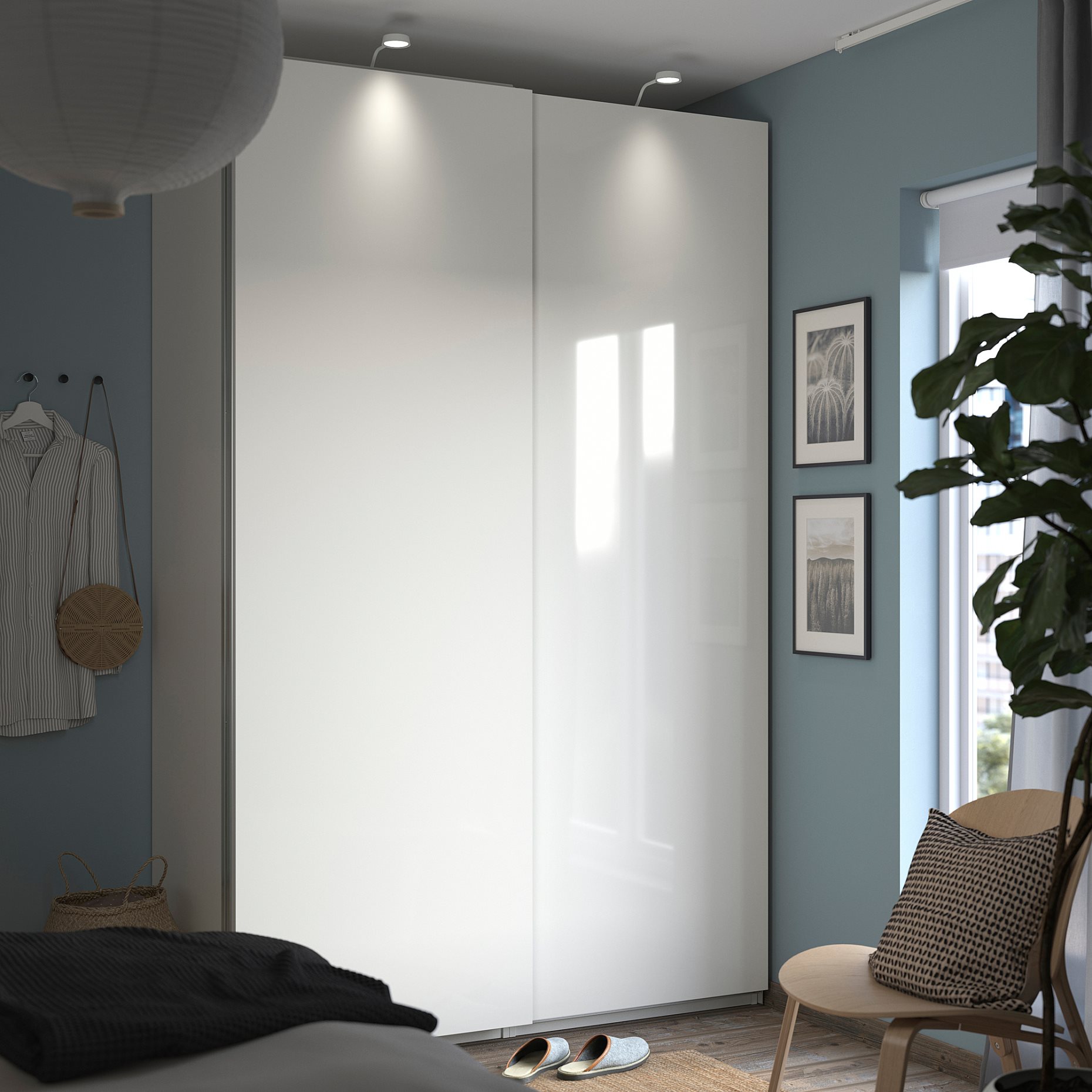 PAX/HASVIK, wardrobe combination, 150x66x236 cm, 595.028.01