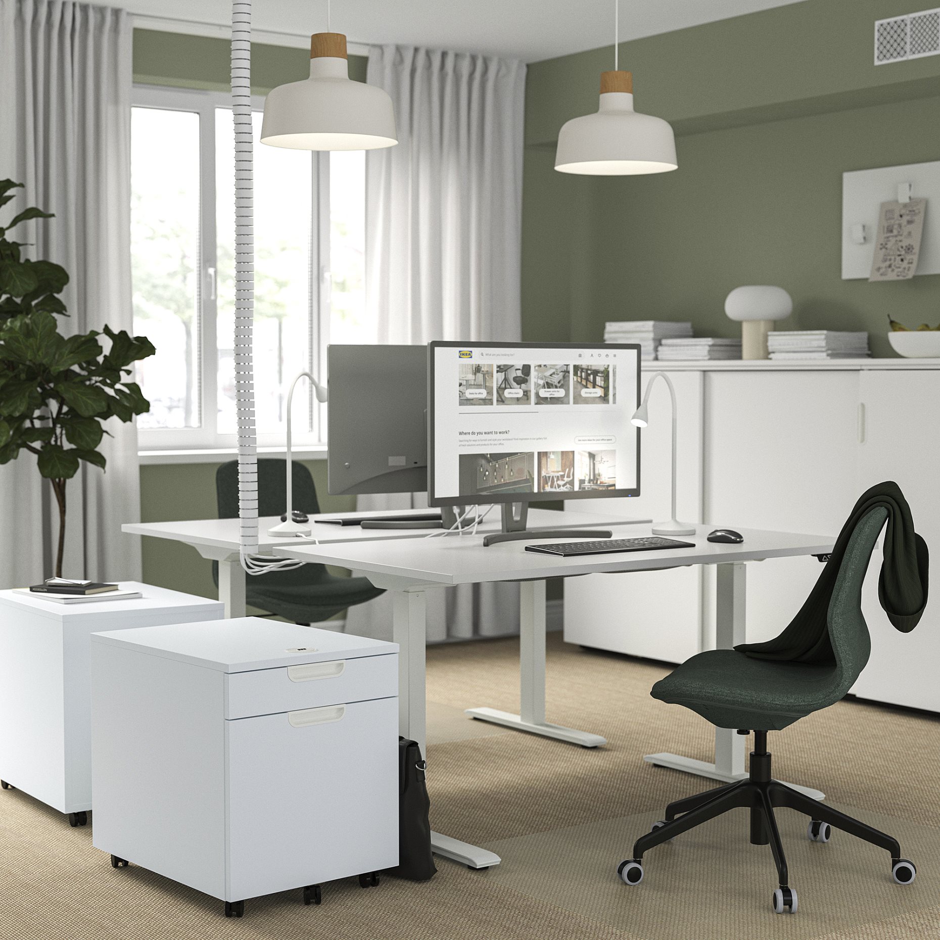 RODULF, electric desk sit/stand, 140x80 cm, 595.303.28